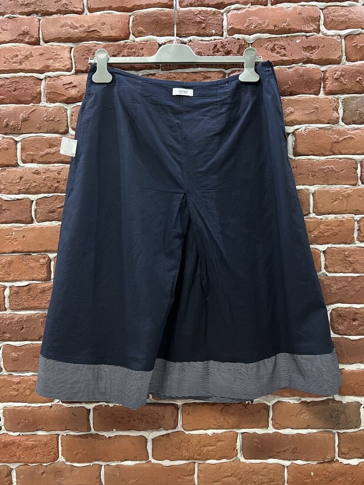 Brunello Cucinelli Gunex By Brunello Cucinelli Skirt Striped Blue Size S Size 28" / US 6 / IT 42 - 6 Thumbnail