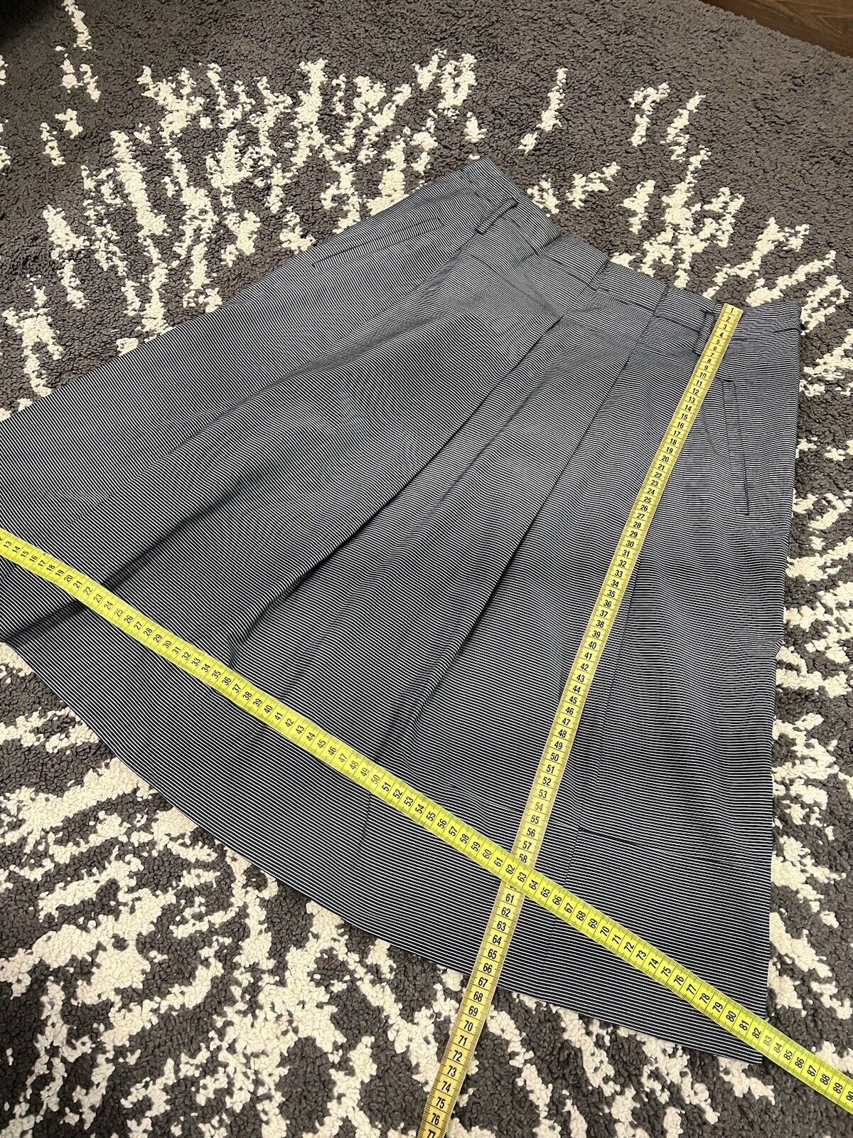 Brunello Cucinelli Gunex By Brunello Cucinelli Skirt Striped Blue Size S Size 28" / US 6 / IT 42 - 11 Thumbnail