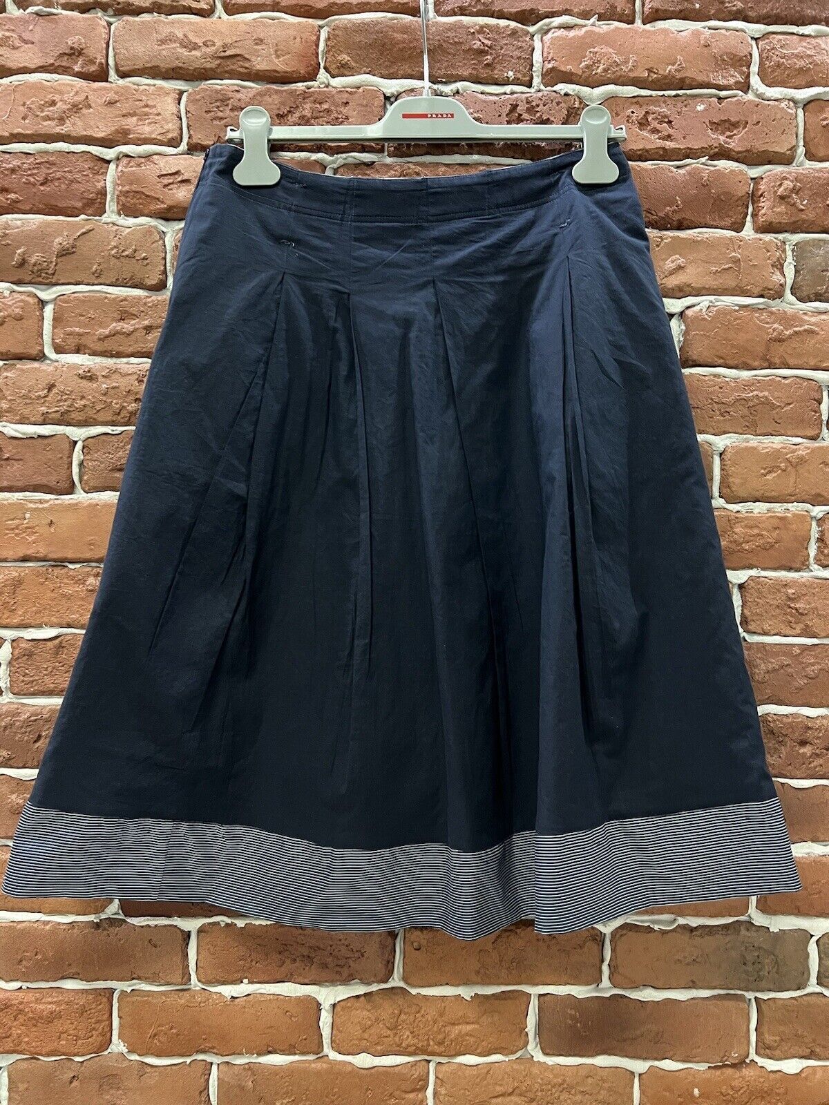 Brunello Cucinelli Gunex By Brunello Cucinelli Skirt Striped Blue Size S Size 28" / US 6 / IT 42 - 5 Thumbnail