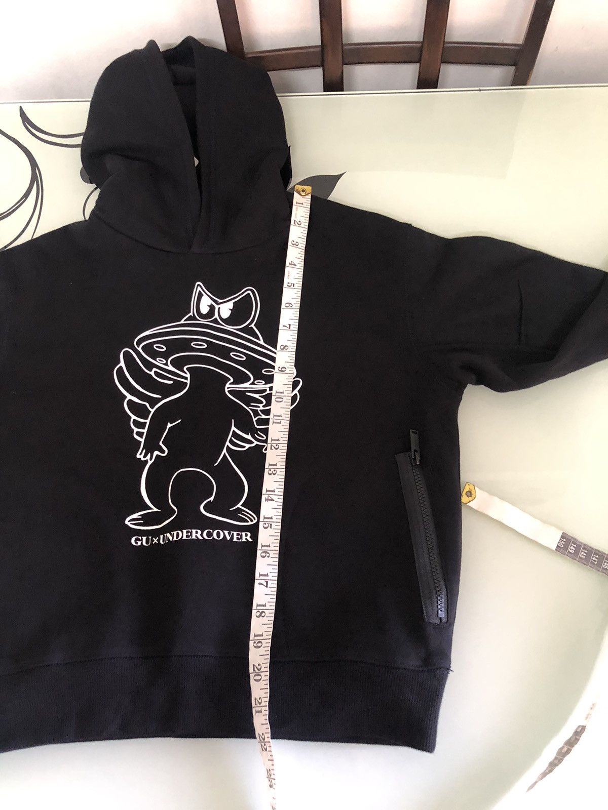 Japanese Brand Undercover x Gu Big Logo Sweater Hoodie Size S / US 4 / IT 40 - 19 Thumbnail