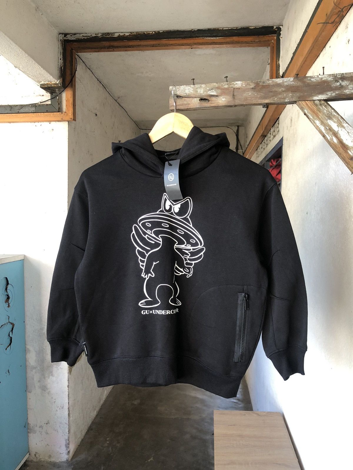 Japanese Brand Undercover x Gu Big Logo Sweater Hoodie Size S / US 4 / IT 40 - 4 Thumbnail