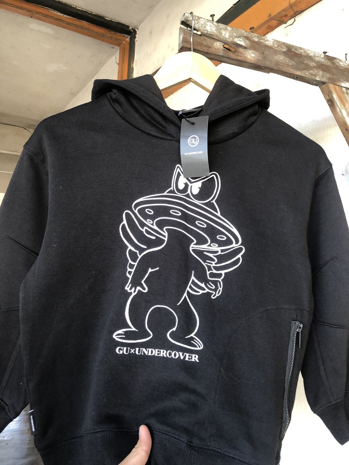Japanese Brand Undercover x Gu Big Logo Sweater Hoodie Size S / US 4 / IT 40 - 12 Thumbnail