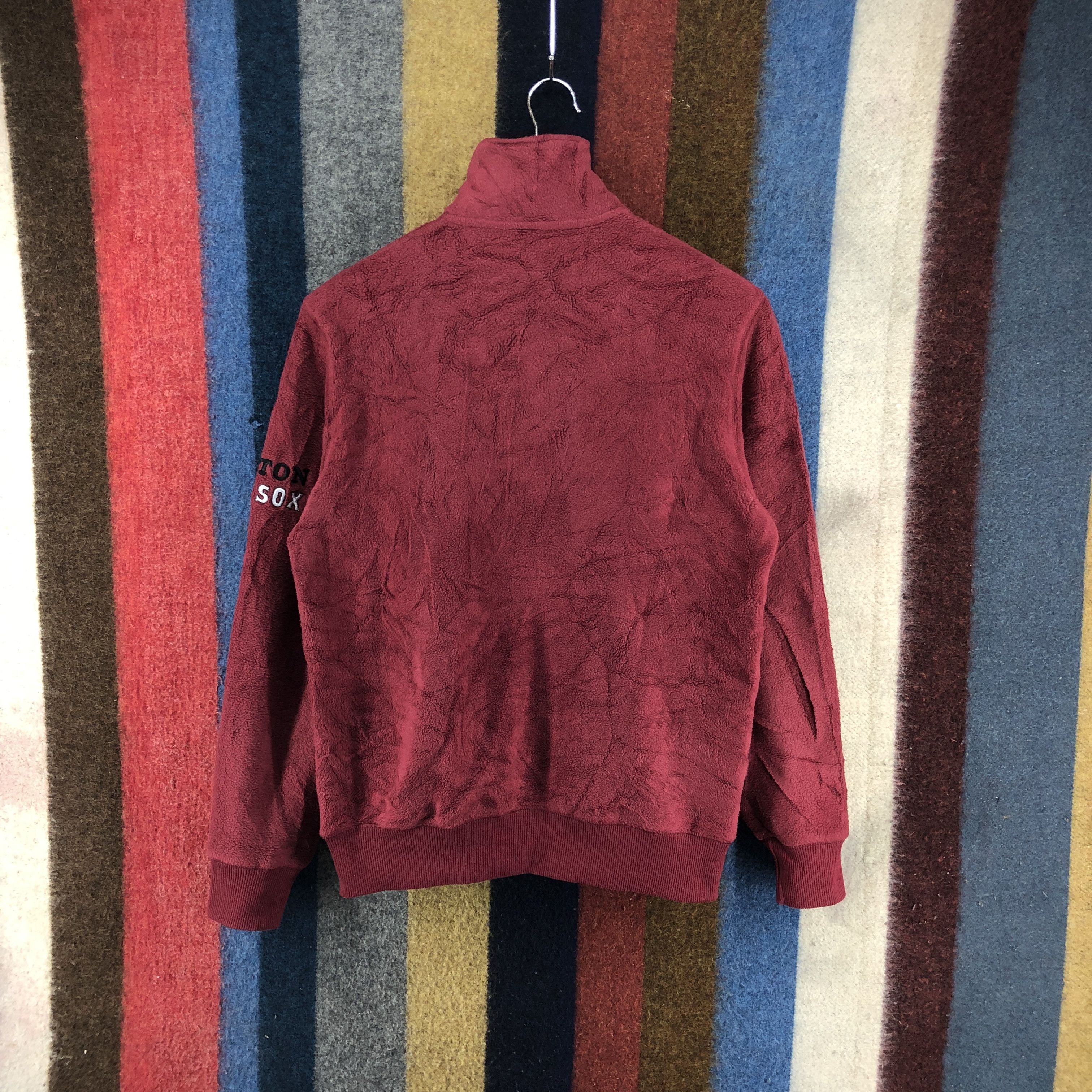 MLB Y2K Vintage BOSTON RED SOX Turtle Neck Fleece #052/C Size US S / EU 44-46 / 1 - 8 Thumbnail