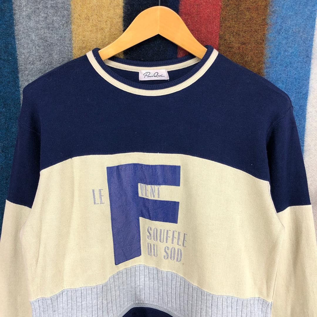 Japanese Brand LE VENT SOUFFLE DU SOD Crew Neck Sweatshirt #2817-103 Size US M / EU 48-50 / 2 - 2 Thumbnail