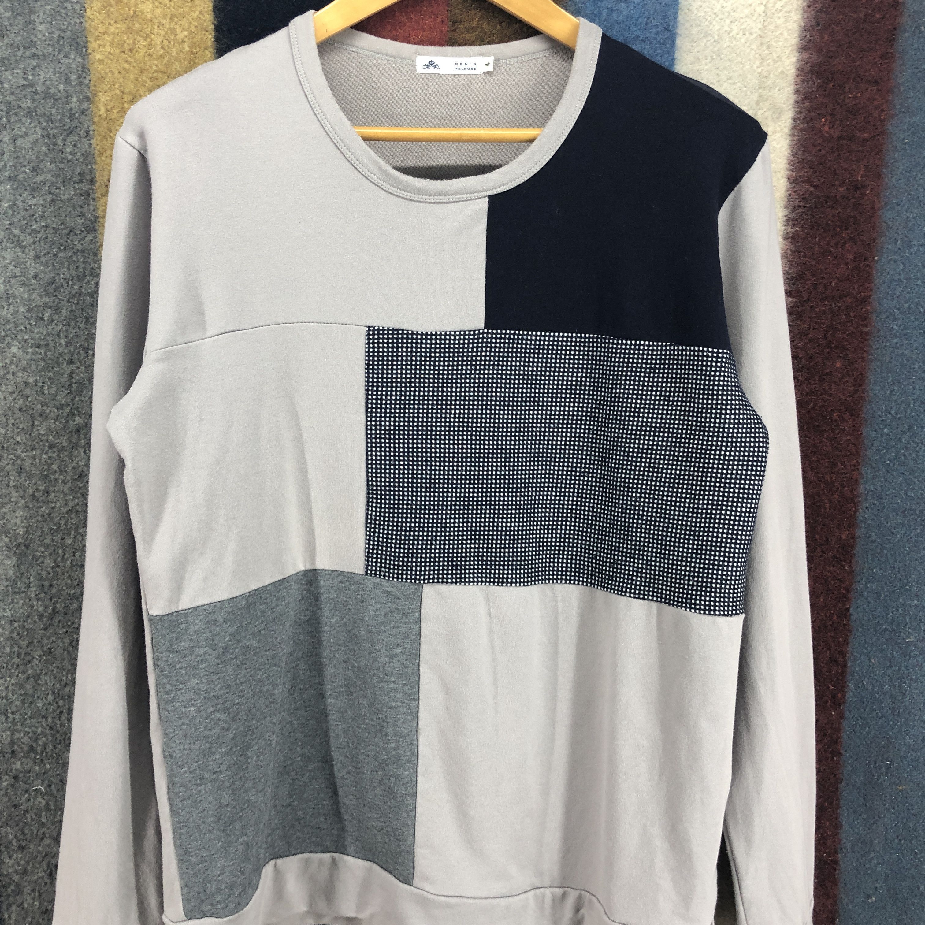 Melrose MENS MELROSE Crew Neck Sweatshirt #0552/X Size US S / EU 44-46 / 1 - 2 Thumbnail