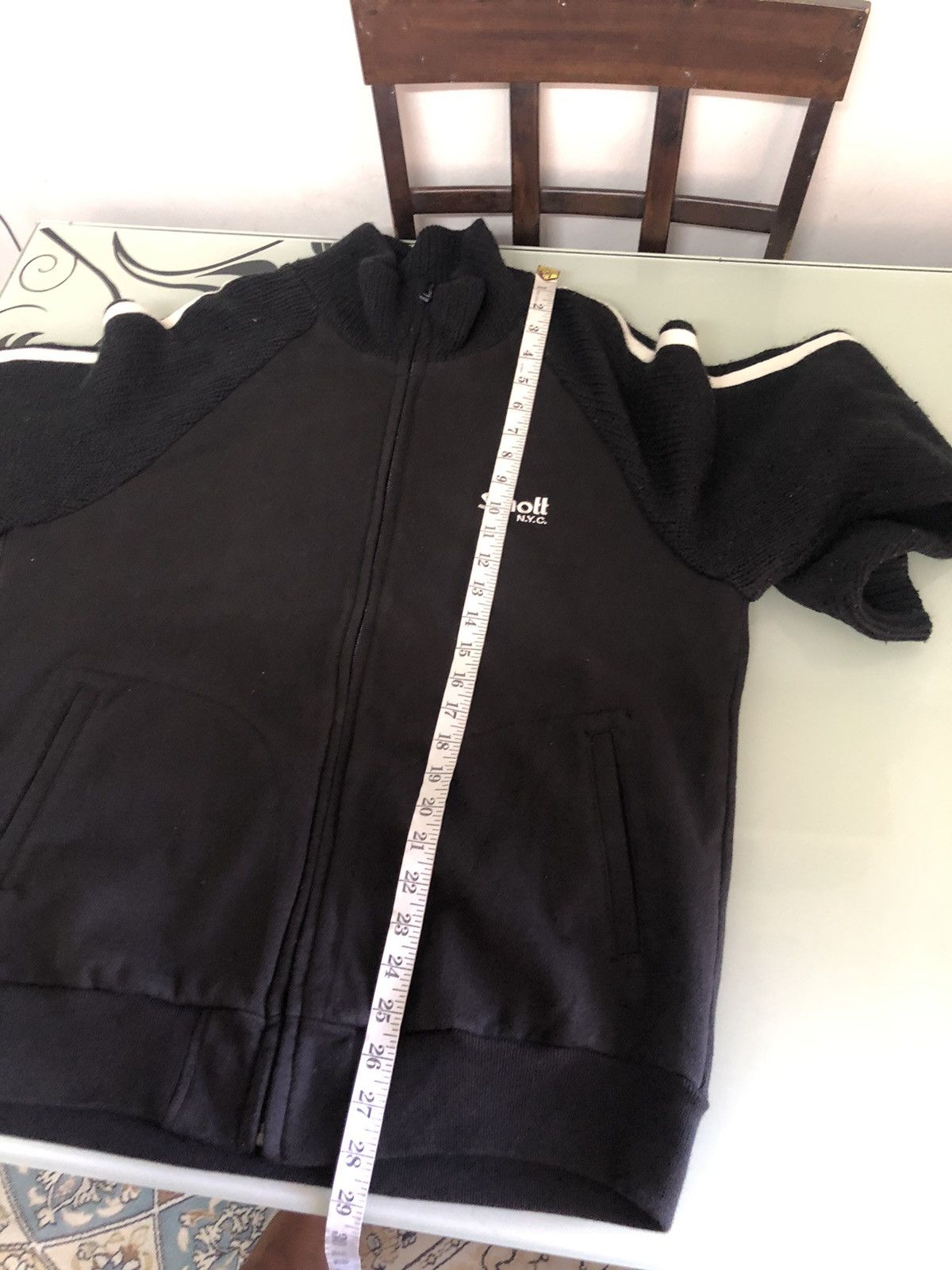 Schott Vintage Schott N.Y.C Sport Wear Knit Zip Up Sweater Size US XL / EU 56 / 4 - 21 Thumbnail