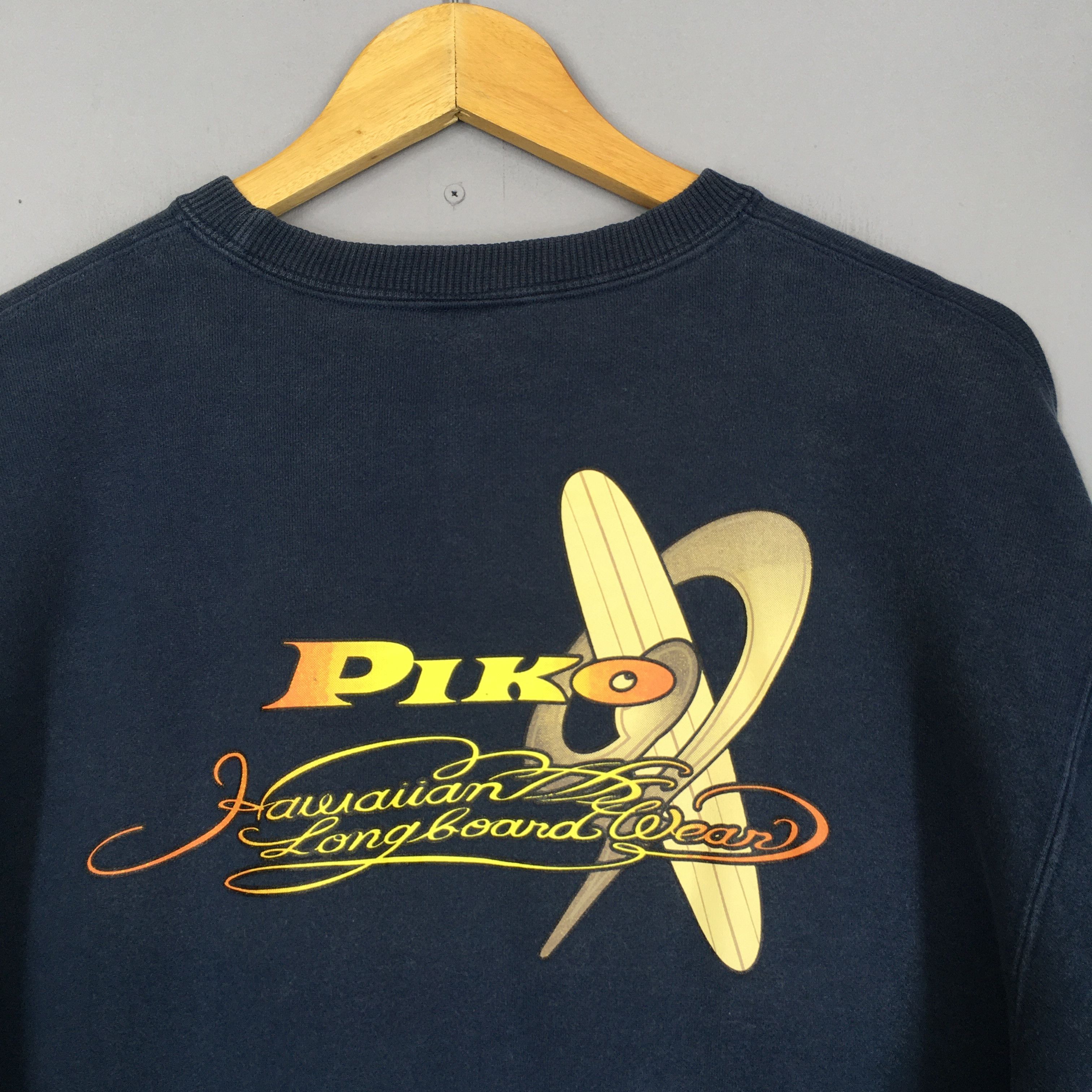 Vintage Vintage Piko Hawaiian Longboard Sweatshirt Size L Size US L / EU 52-54 / 3 - 2 Thumbnail
