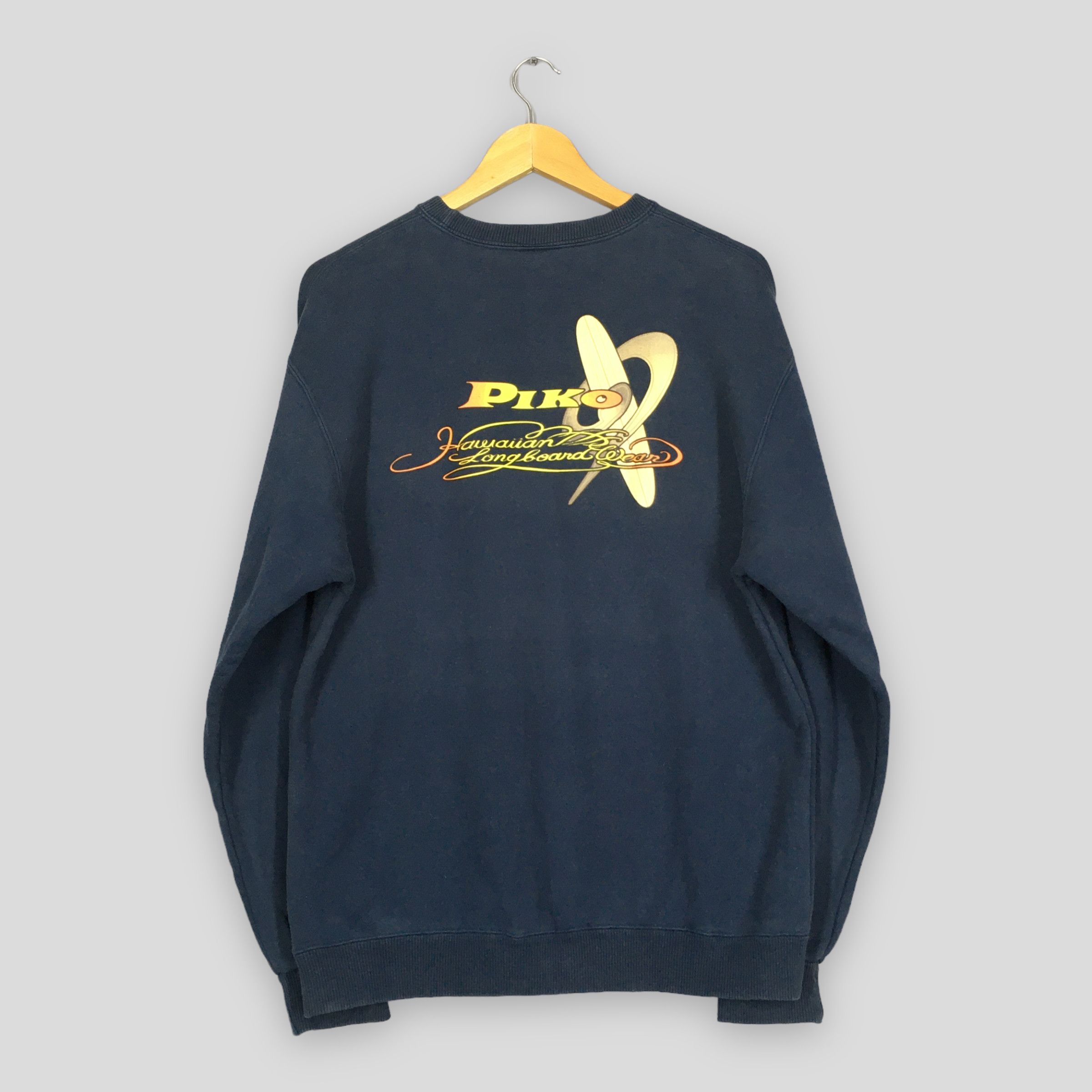 Vintage Vintage Piko Hawaiian Longboard Sweatshirt Size L Size US L / EU 52-54 / 3 - 1 Thumbnail