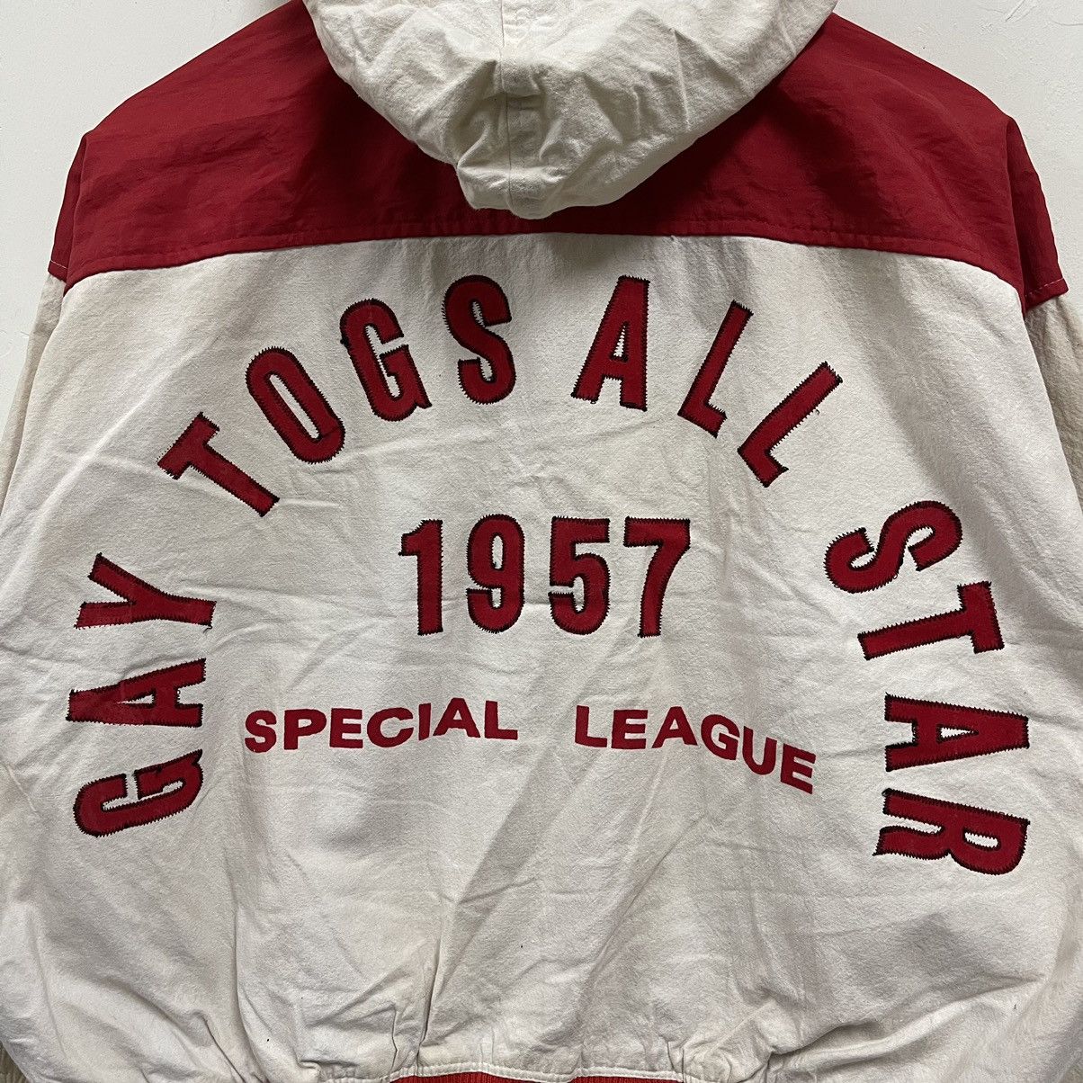 If Six Was Nine Vintage 90s GAYTOGS allstar baseball varsity jacket Size US XL / EU 56 / 4 - 4 Thumbnail