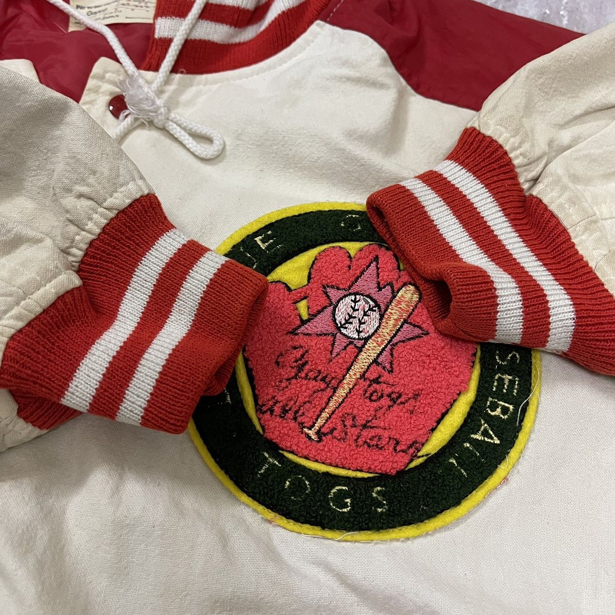 If Six Was Nine Vintage 90s GAYTOGS allstar baseball varsity jacket Size US XL / EU 56 / 4 - 9 Thumbnail