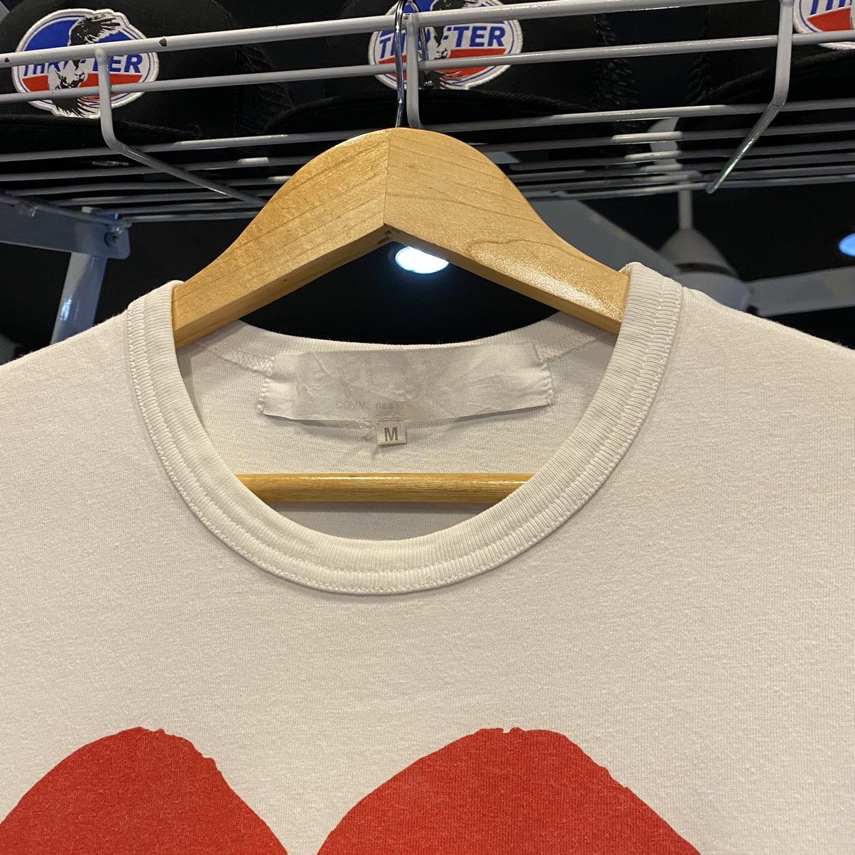Comme des Garcons × Comme des Garcons PLAY RARE‼️Comme Des Garcons PLAY Love Embroidery T-Shirts Size US M / EU 48-50 / 2 - 6 Thumbnail
