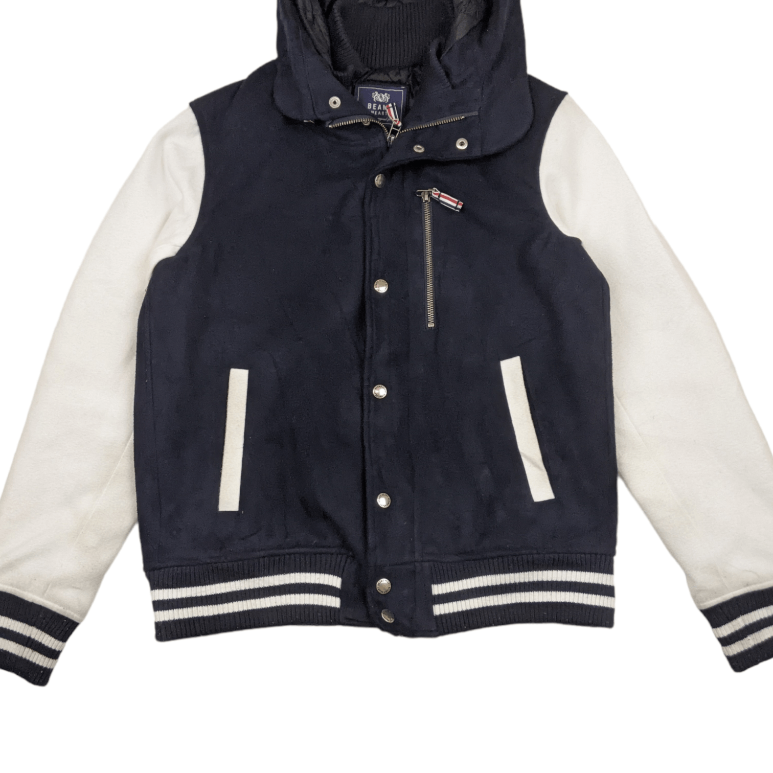 Beams Plus BEAMS HEART Varsity Jacket With Hoodie Size US S / EU 44-46 / 1 - 3 Thumbnail