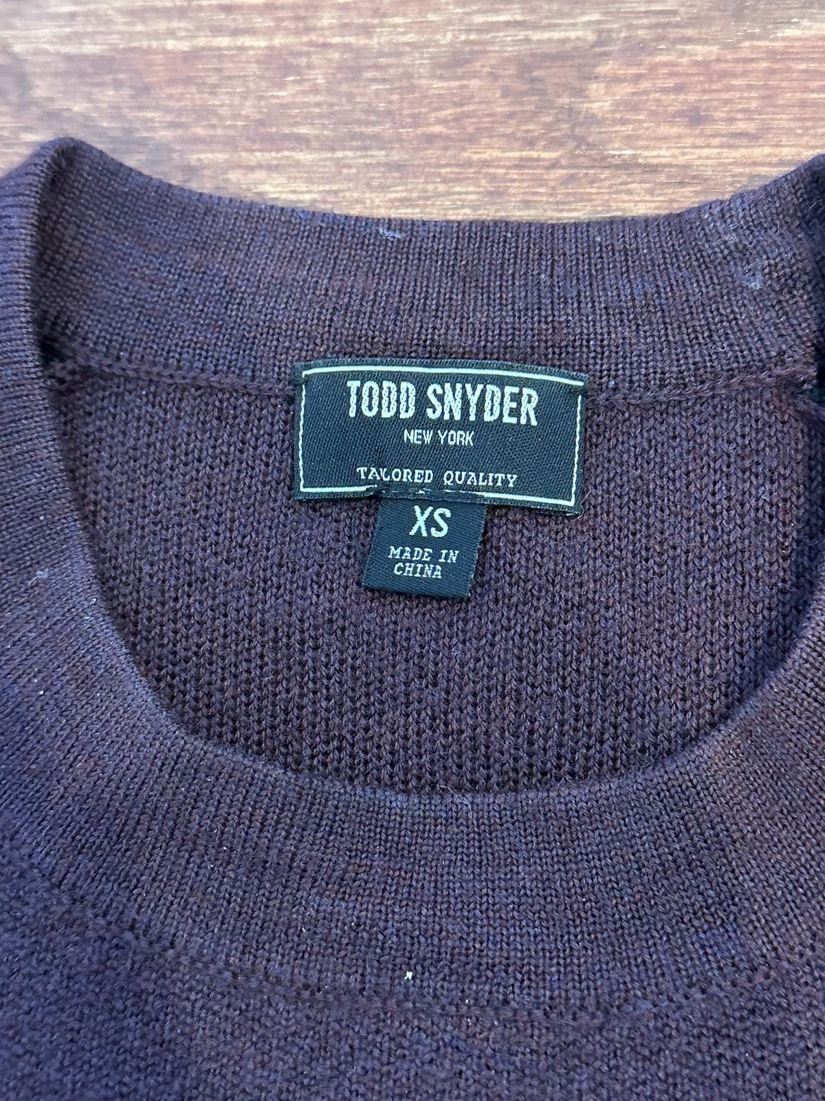 Todd Snyder Merino Ski Sweater in Burgundy Size US XS / EU 42 / 0 - 3 Thumbnail