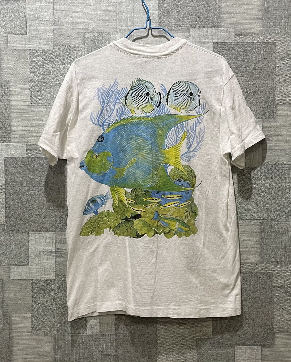 Vintage vintage tee Guy Harvey habitat Z -2 art Size US M / EU 48-50 / 2 - 1 Thumbnail