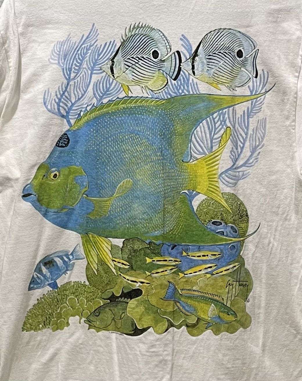 Vintage vintage tee Guy Harvey habitat Z -2 art Size US M / EU 48-50 / 2 - 2 Thumbnail