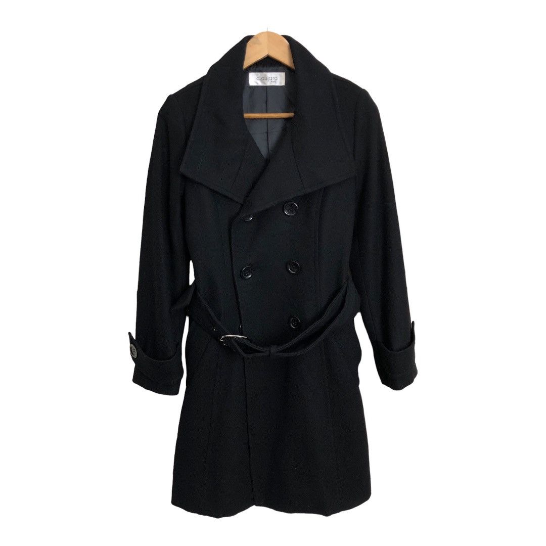 Vintage Vintage Christian Aujard Double Breasted Belt Coat Size S / US 4 / IT 40 - 1 Thumbnail