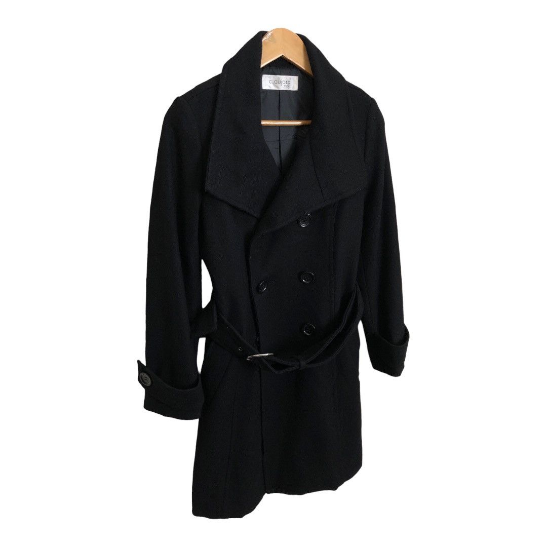 Vintage Vintage Christian Aujard Double Breasted Belt Coat Size S / US 4 / IT 40 - 2 Thumbnail