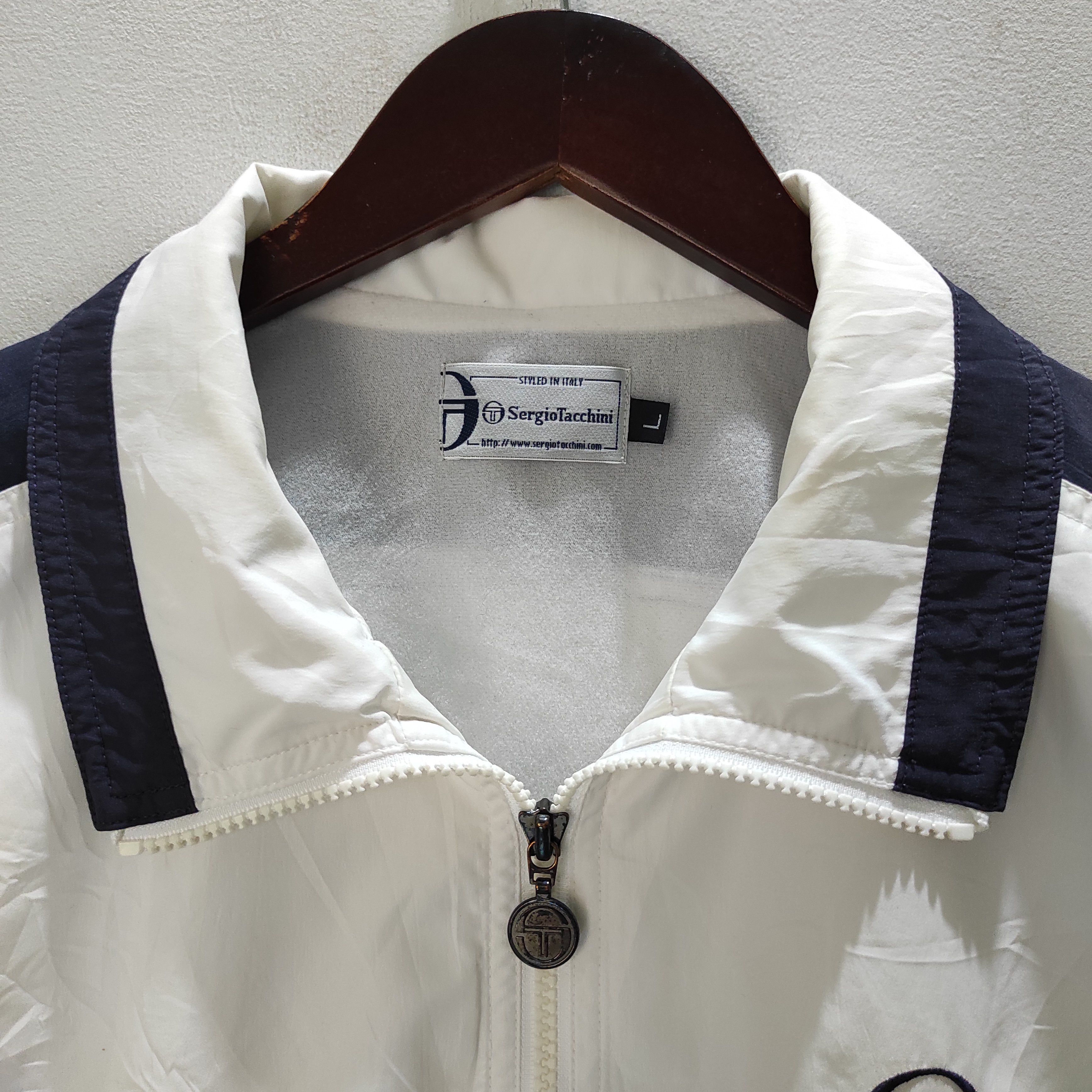 Sergio Tacchini Vintage Sergio Tacchini Windbreaker Jacket Size US L / EU 52-54 / 3 - 6 Thumbnail