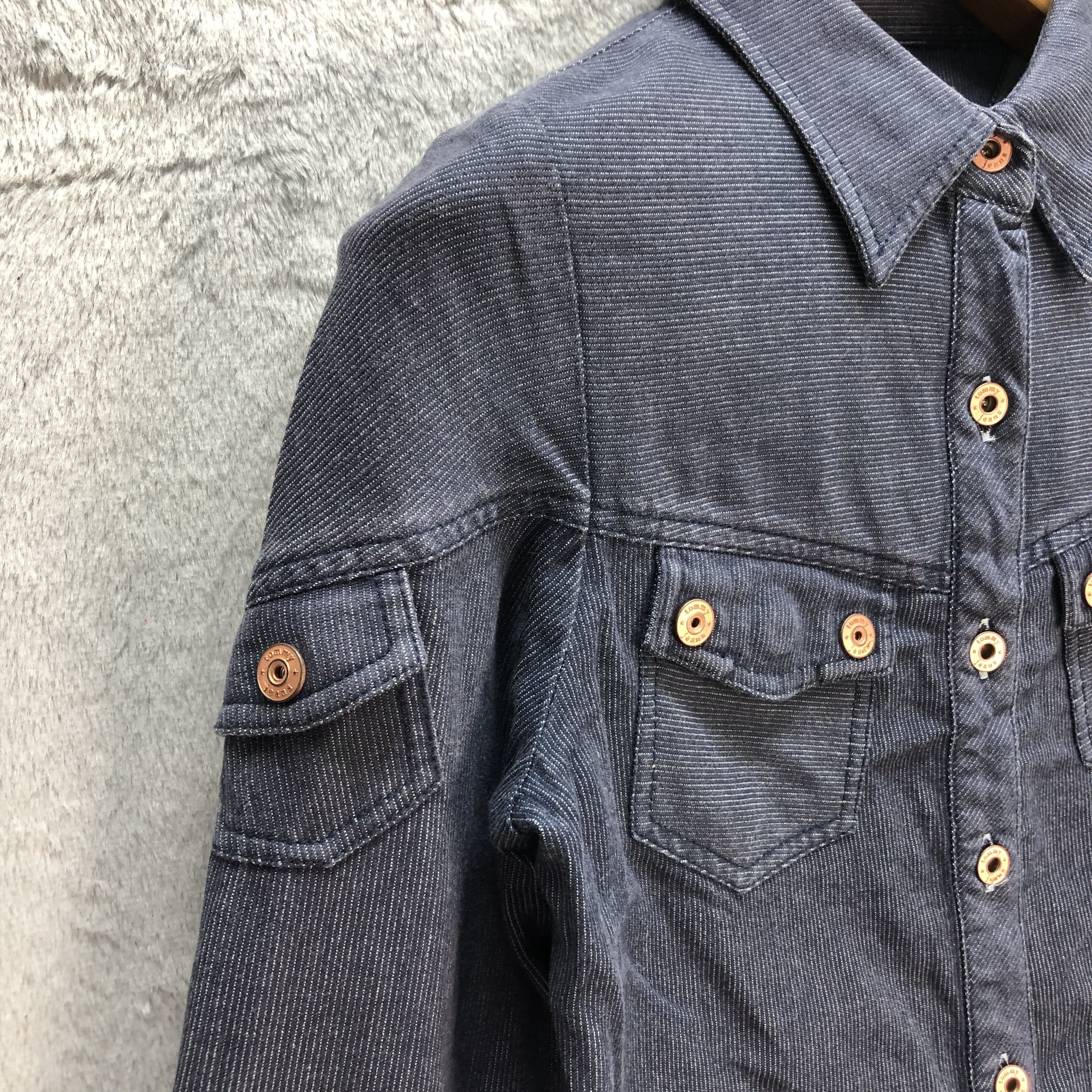 Tommy Hilfiger TOMMY JEANS SOFT DENIM BUTTON UPS SHIRT #6708-80 Size S / US 4 / IT 40 - 7 Thumbnail