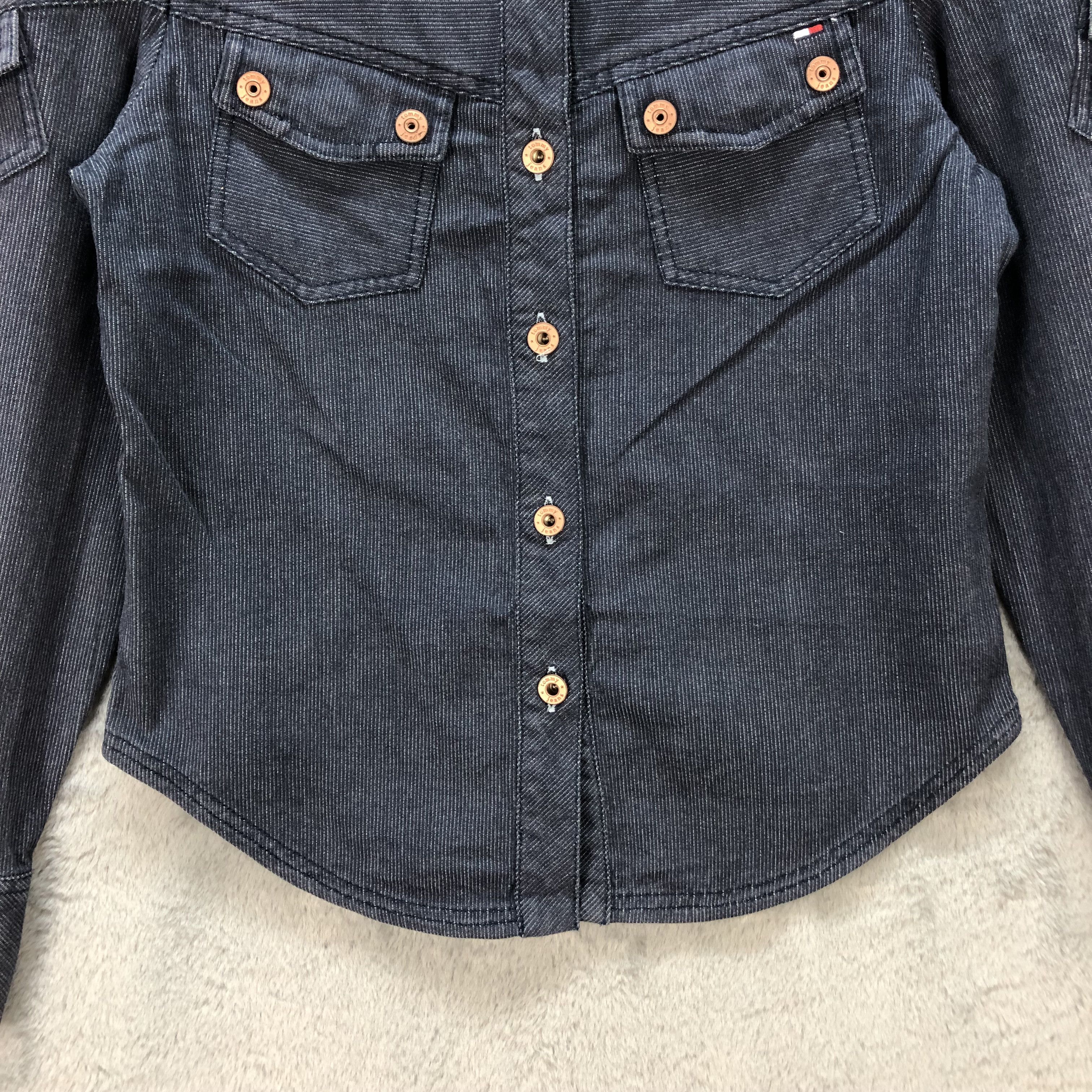Tommy Hilfiger TOMMY JEANS SOFT DENIM BUTTON UPS SHIRT #6708-80 Size S / US 4 / IT 40 - 4 Thumbnail
