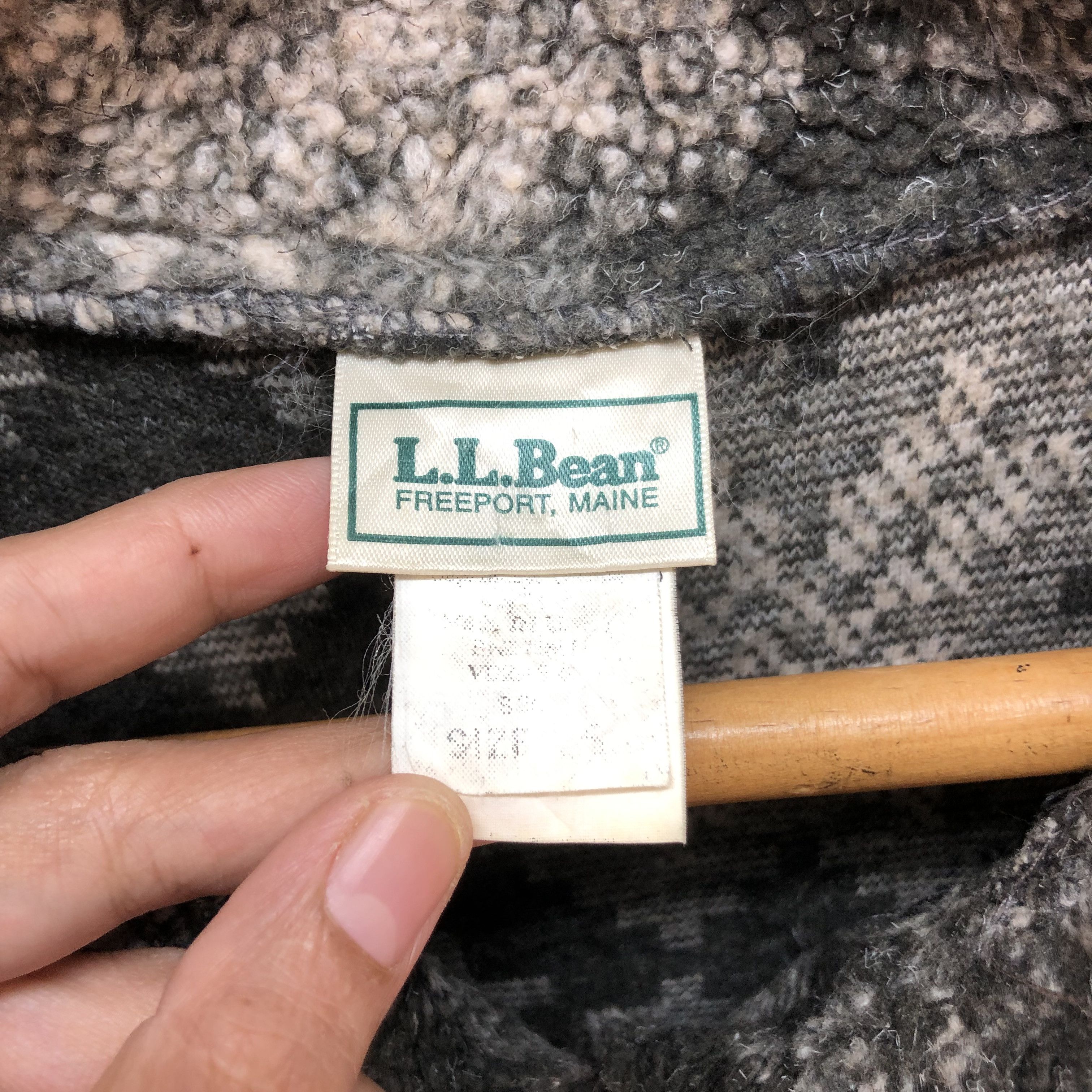 L.L. Bean LL BEAN HALF BUTTON ABSTRACT DEEP PILE FLEECE #6716-81 Size US S / EU 44-46 / 1 - 6 Thumbnail