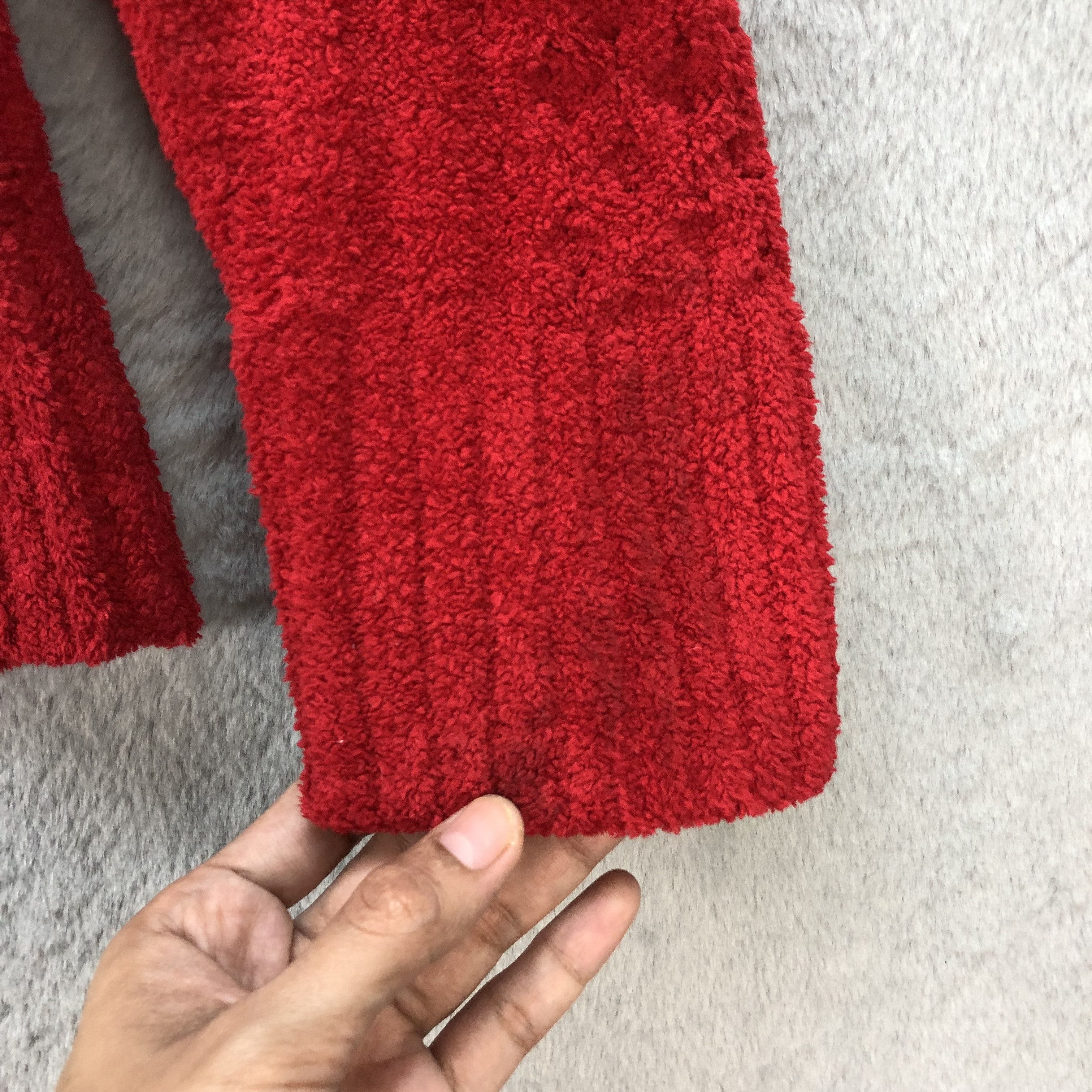 J. Press J.PRESS SHAGGY DOG FLEECE RED KNITWEAR #6717-81 Size L / US 10 / IT 46 - 7 Thumbnail