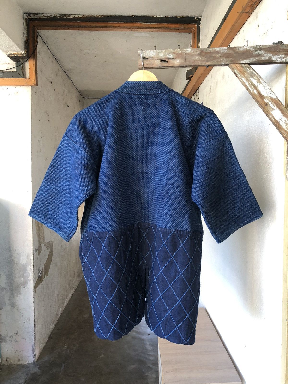 Indigo Vintage Woven Indigo Sashiko Jacket Inspired Kapital Size US M / EU 48-50 / 2 - 2 Thumbnail