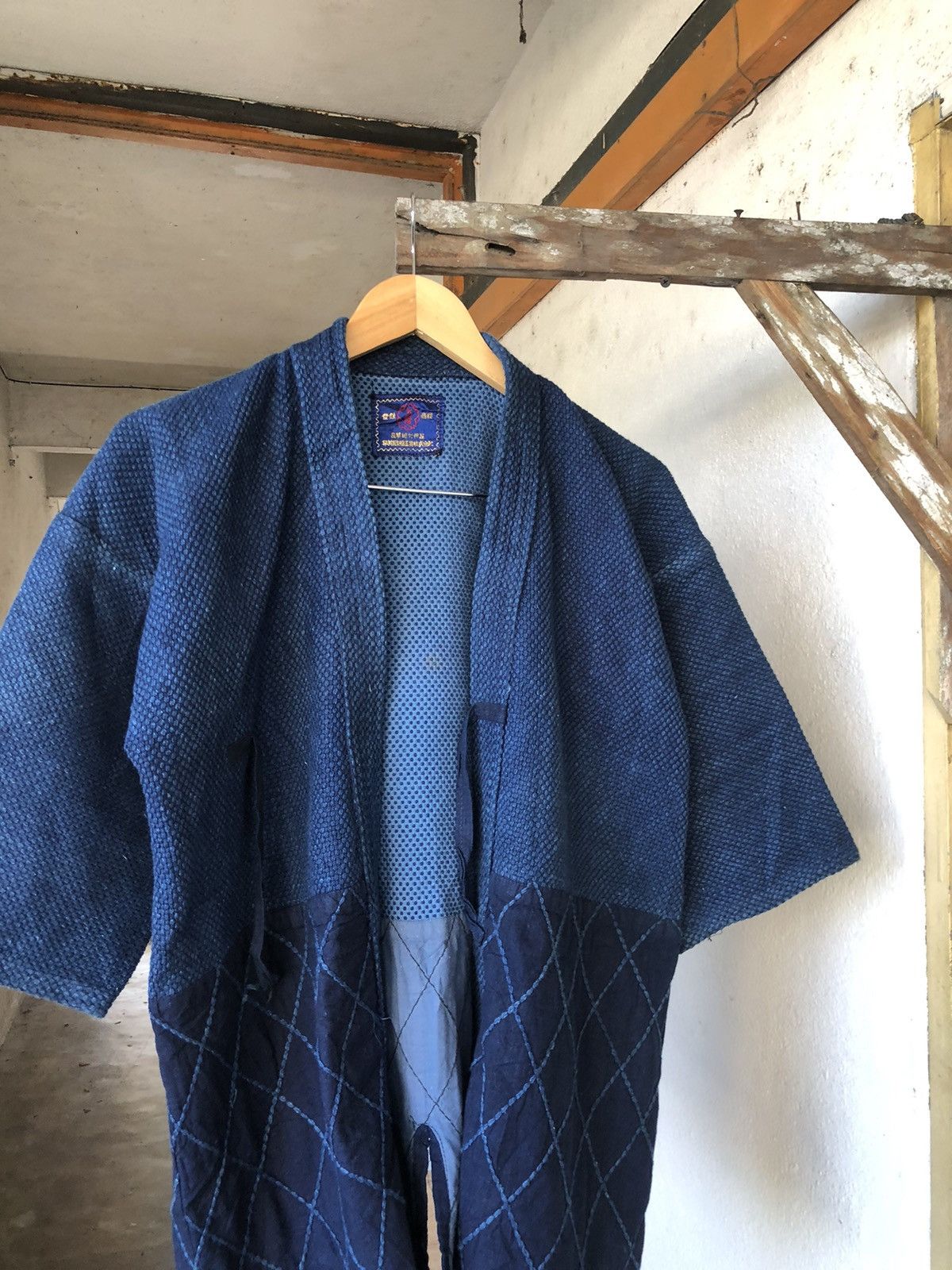 Indigo Vintage Woven Indigo Sashiko Jacket Inspired Kapital Size US M / EU 48-50 / 2 - 10 Thumbnail