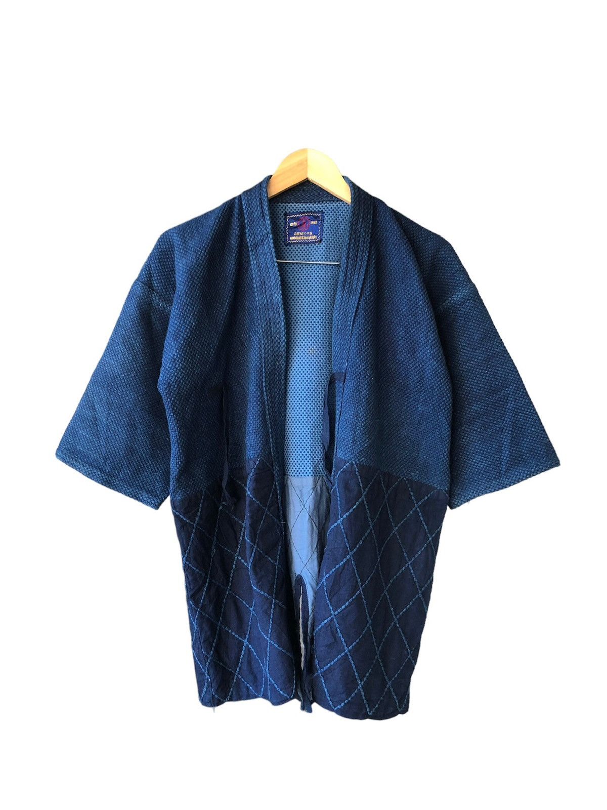 Indigo Vintage Woven Indigo Sashiko Jacket Inspired Kapital Size US M / EU 48-50 / 2 - 3 Thumbnail