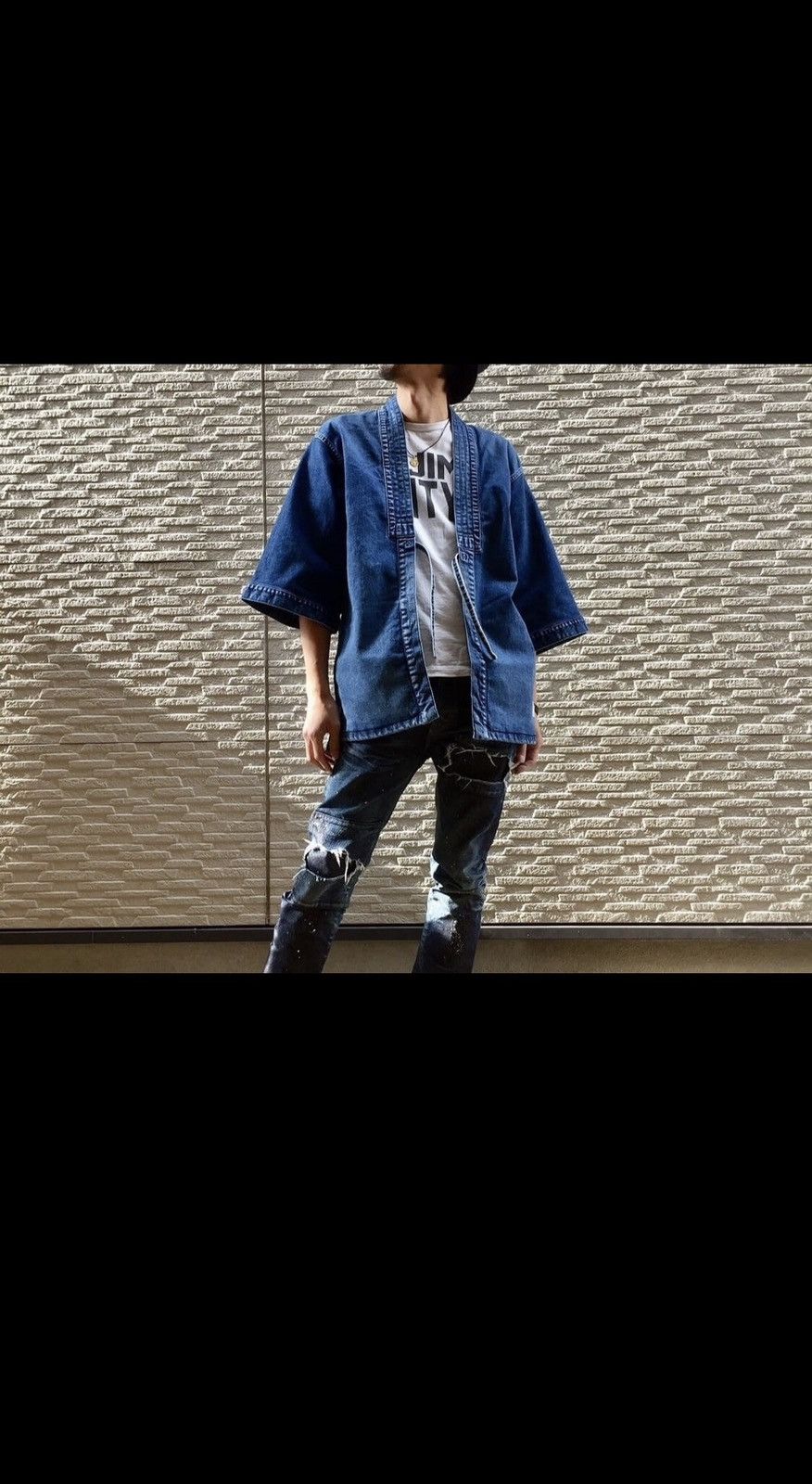 Indigo Vintage Woven Indigo Sashiko Jacket Inspired Kapital Size US M / EU 48-50 / 2 - 4 Thumbnail