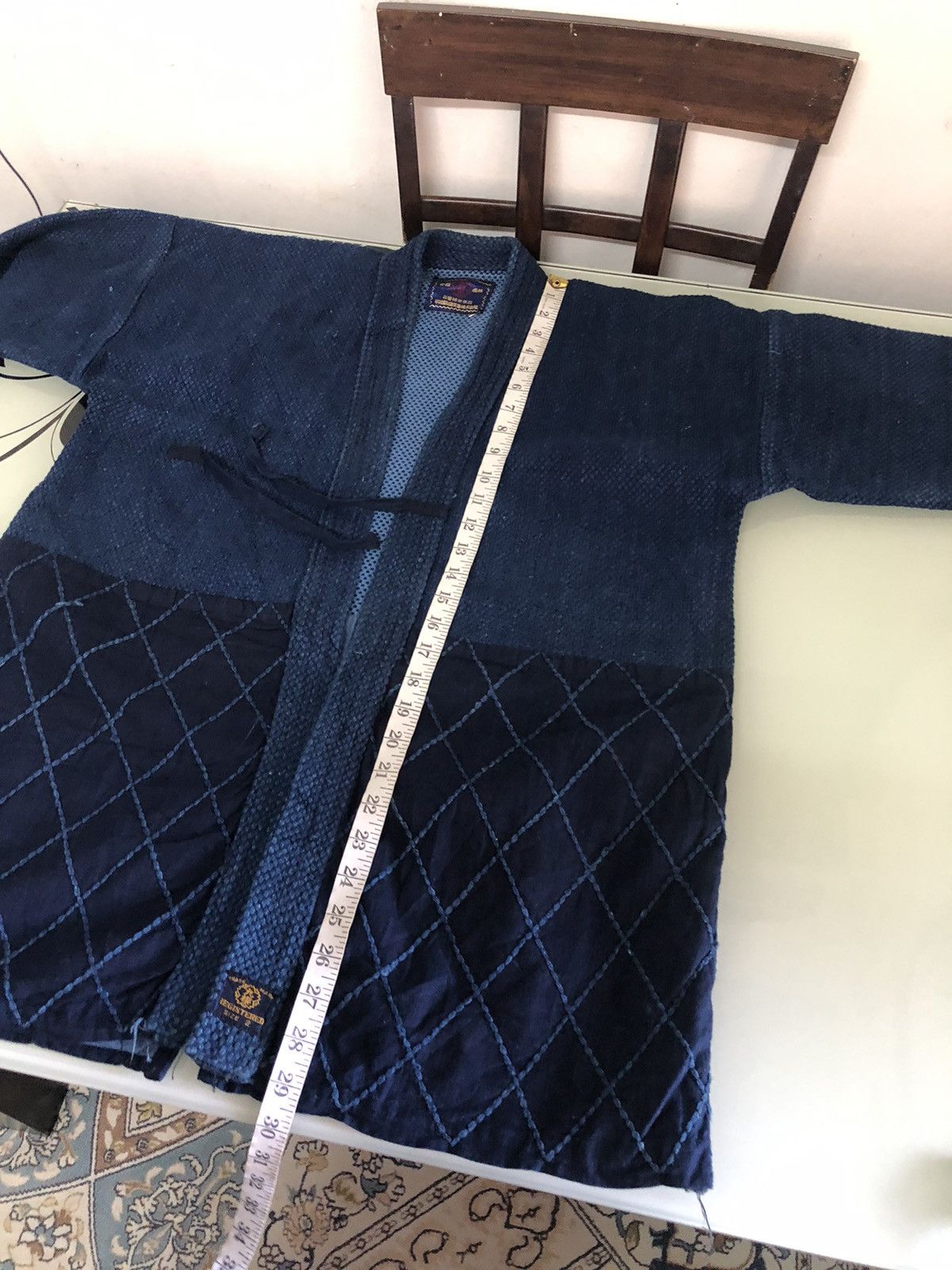 Indigo Vintage Woven Indigo Sashiko Jacket Inspired Kapital Size US M / EU 48-50 / 2 - 23 Thumbnail