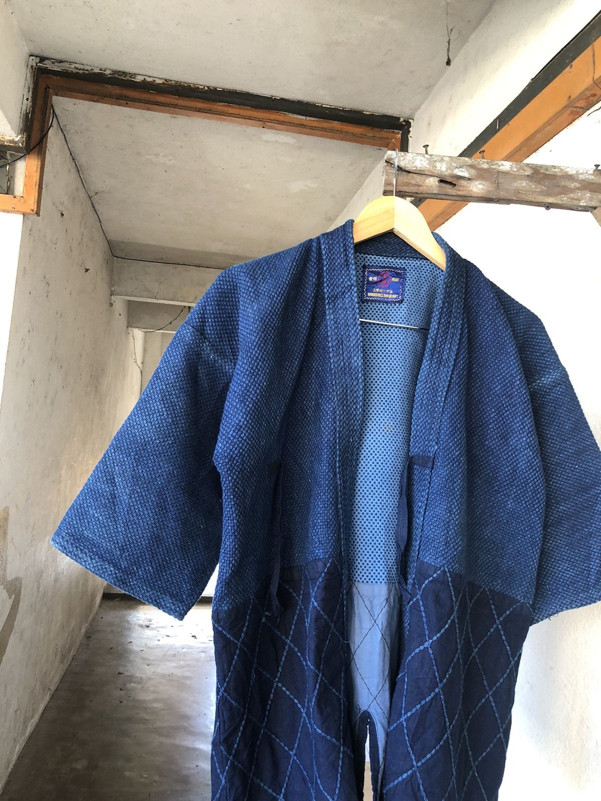 Indigo Vintage Woven Indigo Sashiko Jacket Inspired Kapital Size US M / EU 48-50 / 2 - 11 Thumbnail