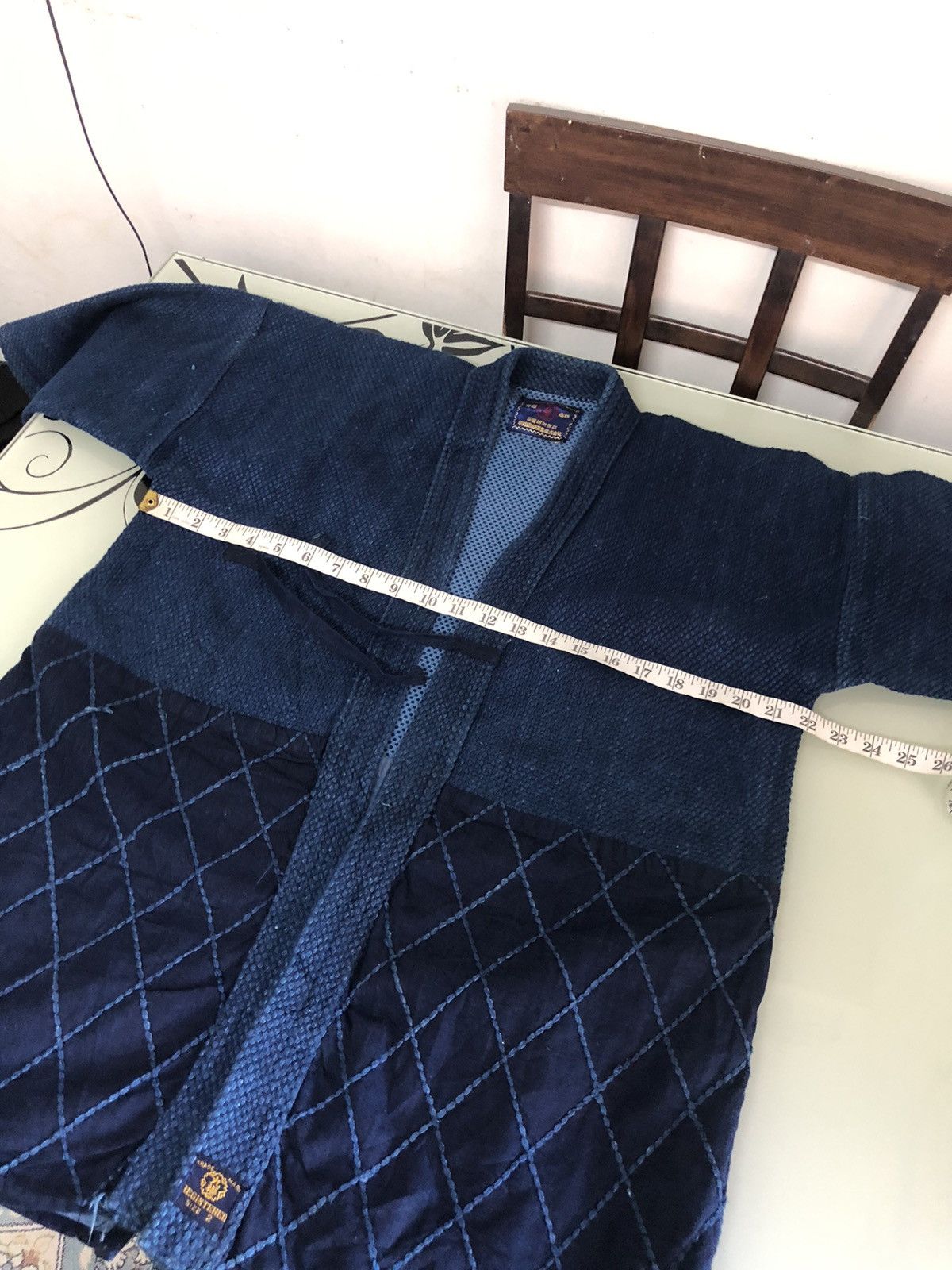 Indigo Vintage Woven Indigo Sashiko Jacket Inspired Kapital Size US M / EU 48-50 / 2 - 22 Thumbnail