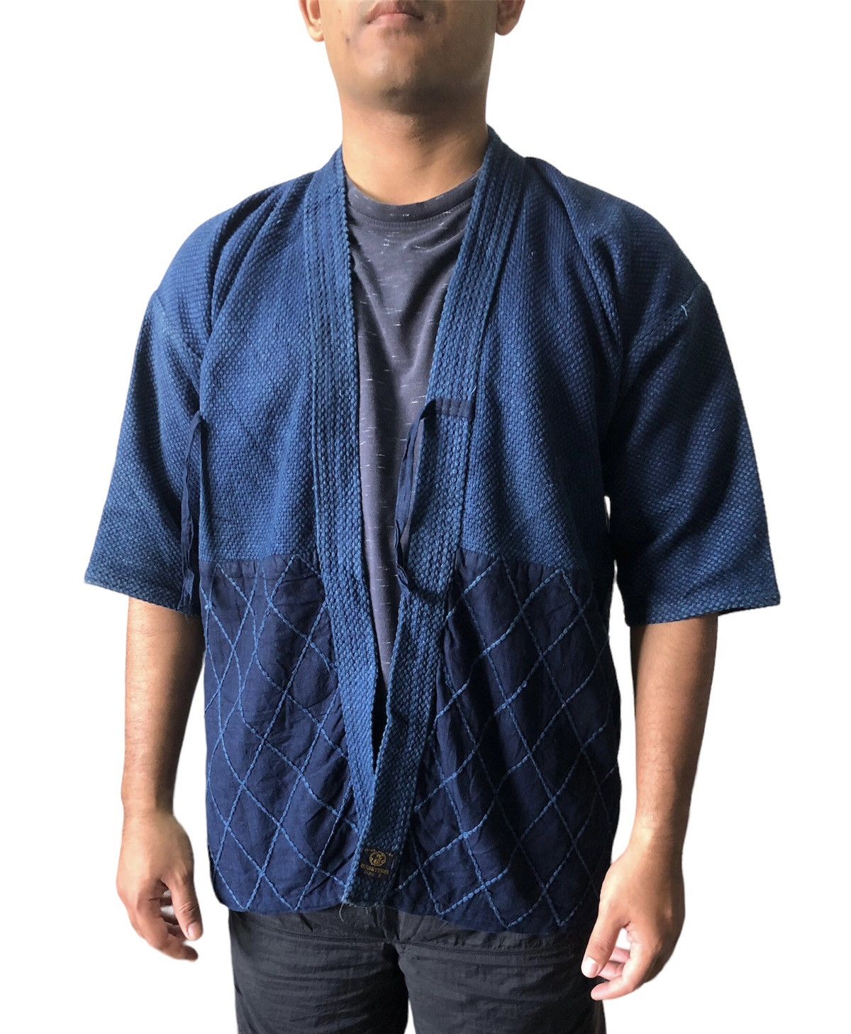 Indigo Vintage Woven Indigo Sashiko Jacket Inspired Kapital Size US M / EU 48-50 / 2 - 5 Thumbnail
