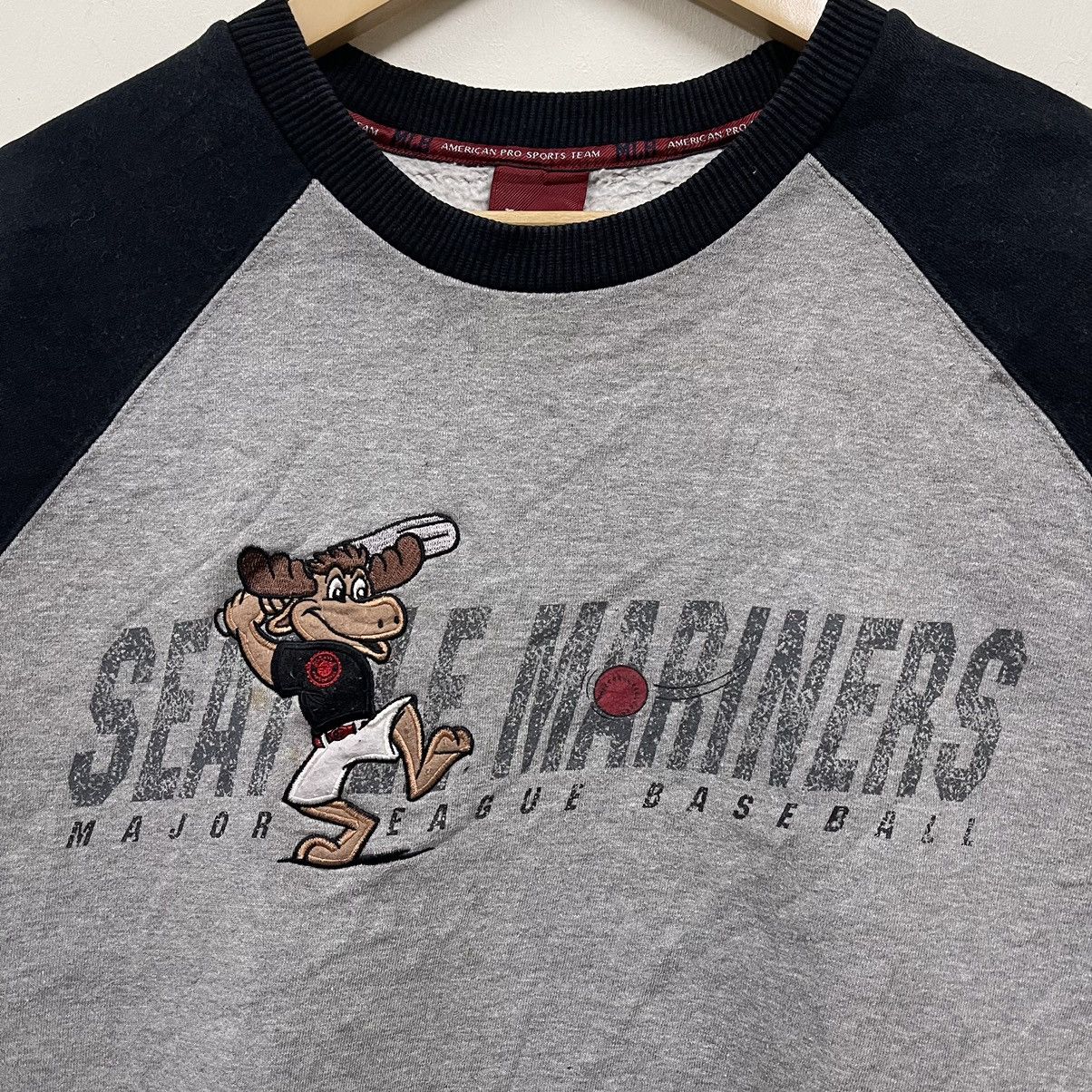 MLB Vintage seattle mariners MLB sweatshirt pullover Size US L / EU 52-54 / 3 - 2 Thumbnail