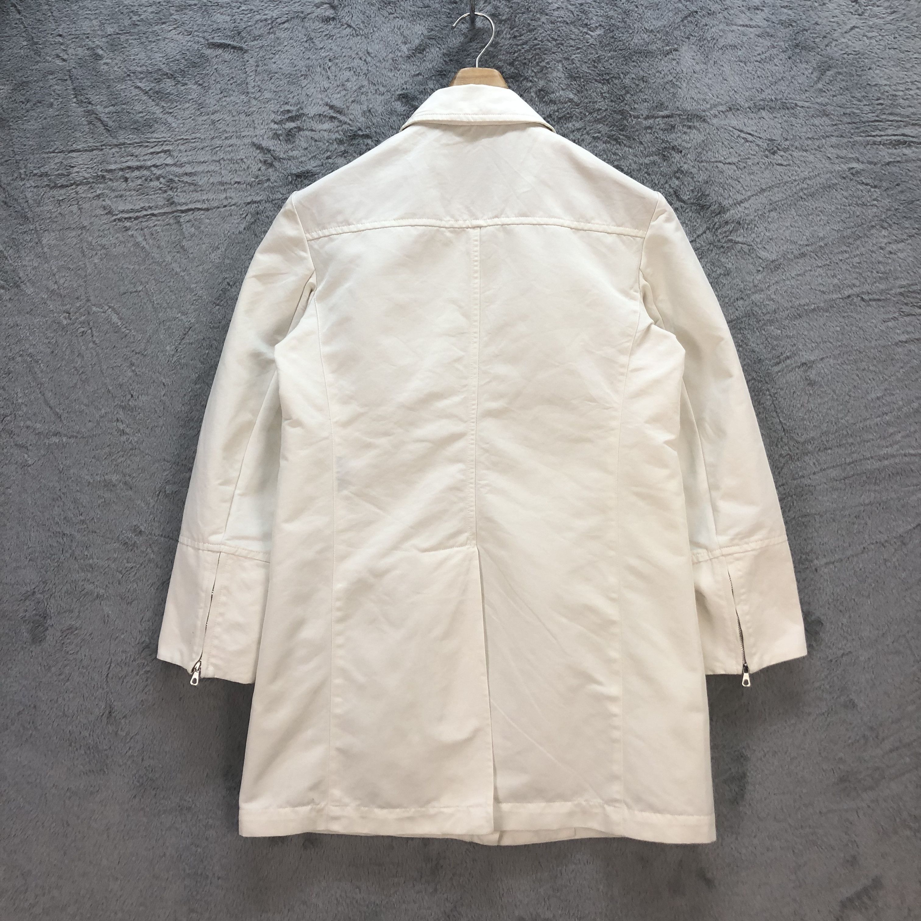MAX&Co. MAX & CO CLASSIC WHITE COAT JACKET #6727-83 Size XS / US 0-2 / IT 36-38 - 9 Thumbnail
