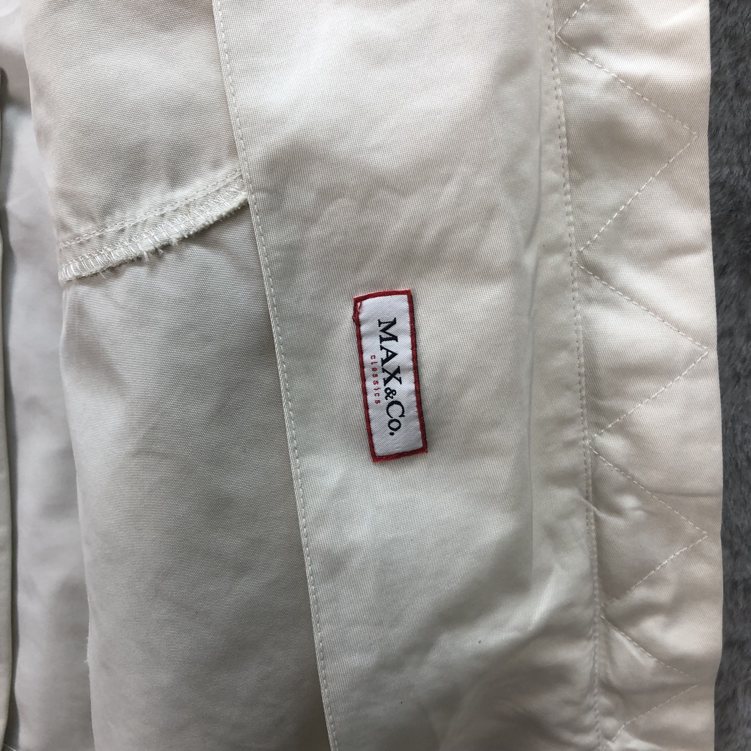MAX&Co. MAX & CO CLASSIC WHITE COAT JACKET #6727-83 Size XS / US 0-2 / IT 36-38 - 7 Thumbnail