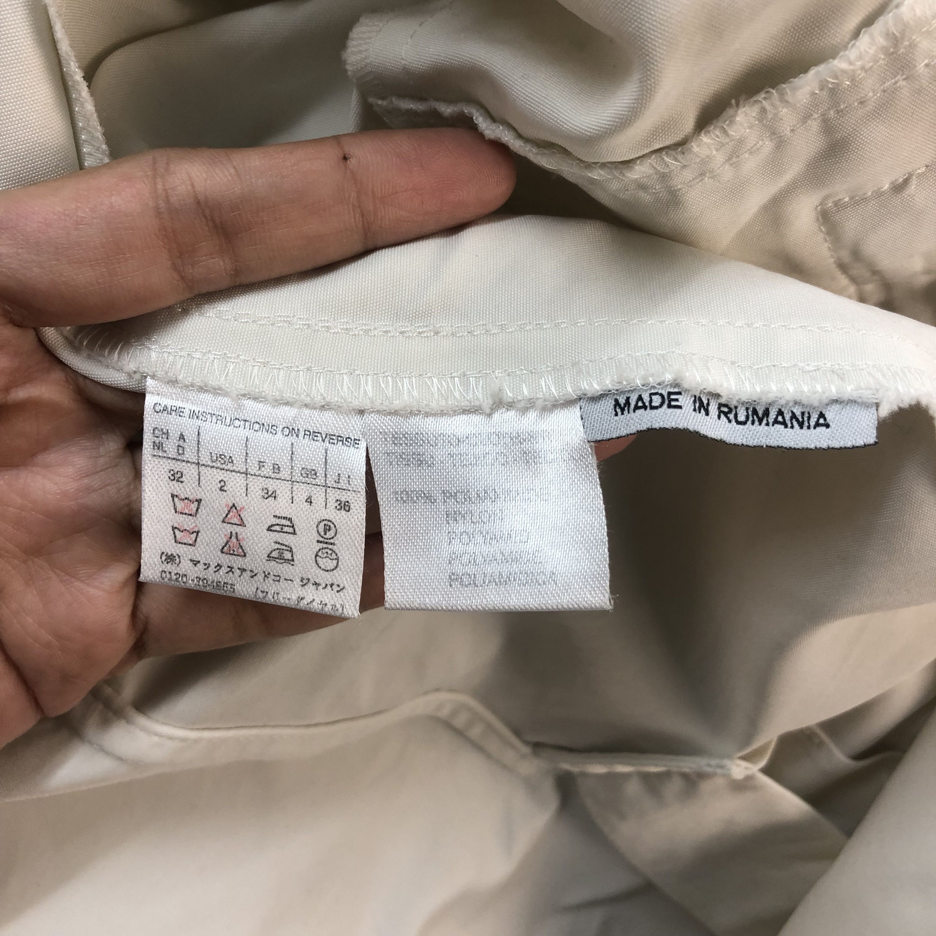 MAX&Co. MAX & CO CLASSIC WHITE COAT JACKET #6727-83 Size XS / US 0-2 / IT 36-38 - 8 Thumbnail