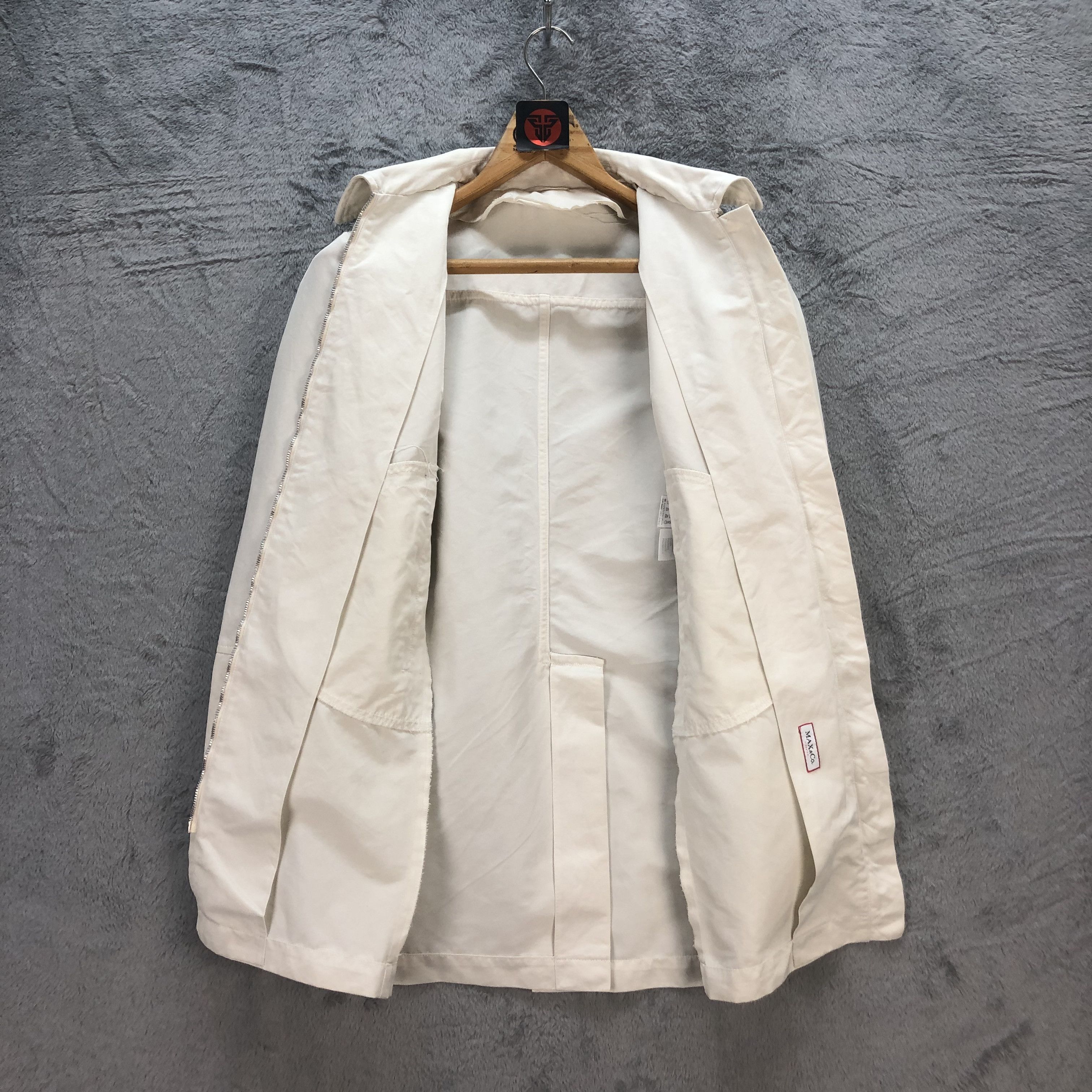 MAX&Co. MAX & CO CLASSIC WHITE COAT JACKET #6727-83 Size XS / US 0-2 / IT 36-38 - 6 Thumbnail
