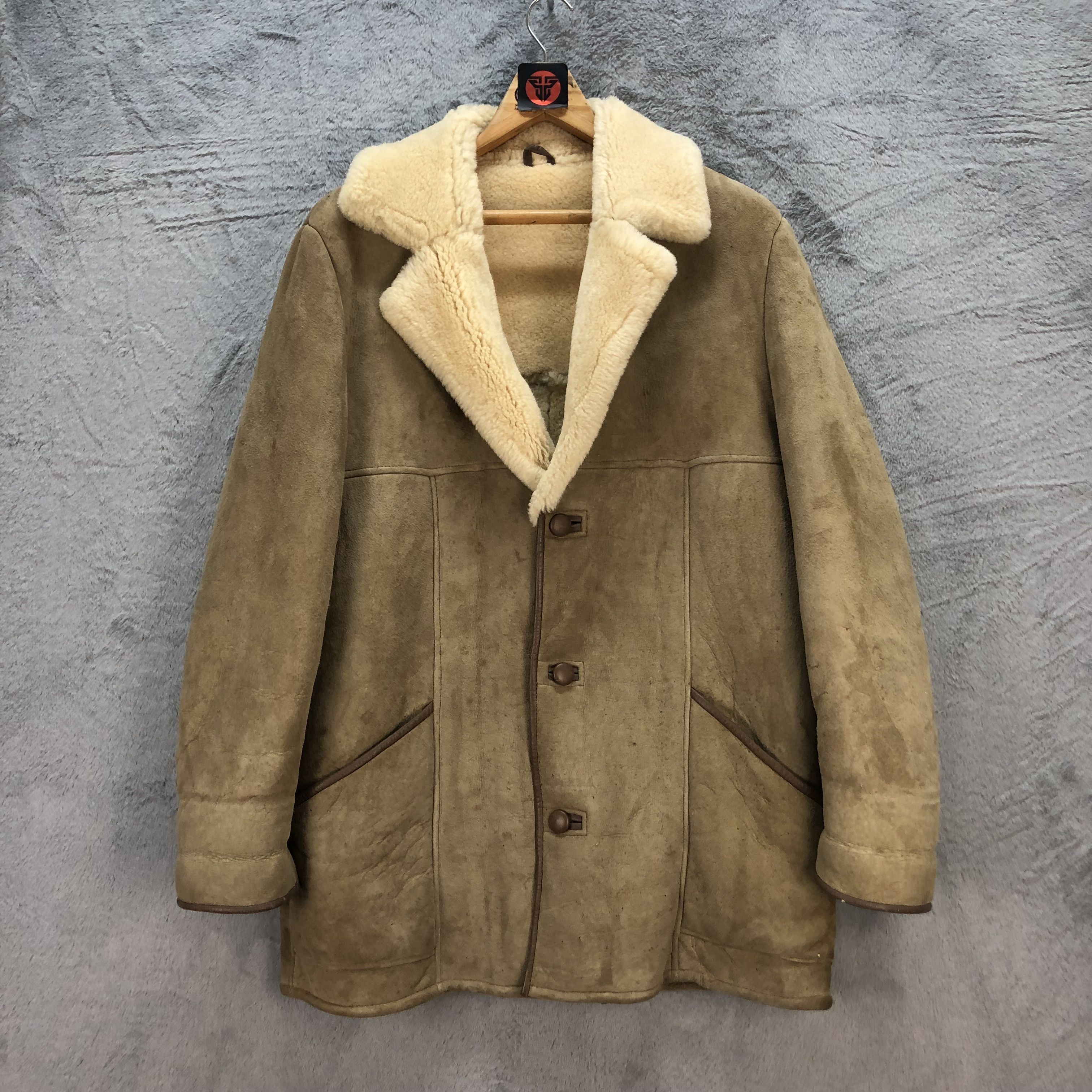 Canterbury of New Zealand CANTERBURY WOOL-N-SUEDE SHEARLING LEATHER JACKET #6725-83 Size US M / EU 48-50 / 2 - 1 Thumbnail