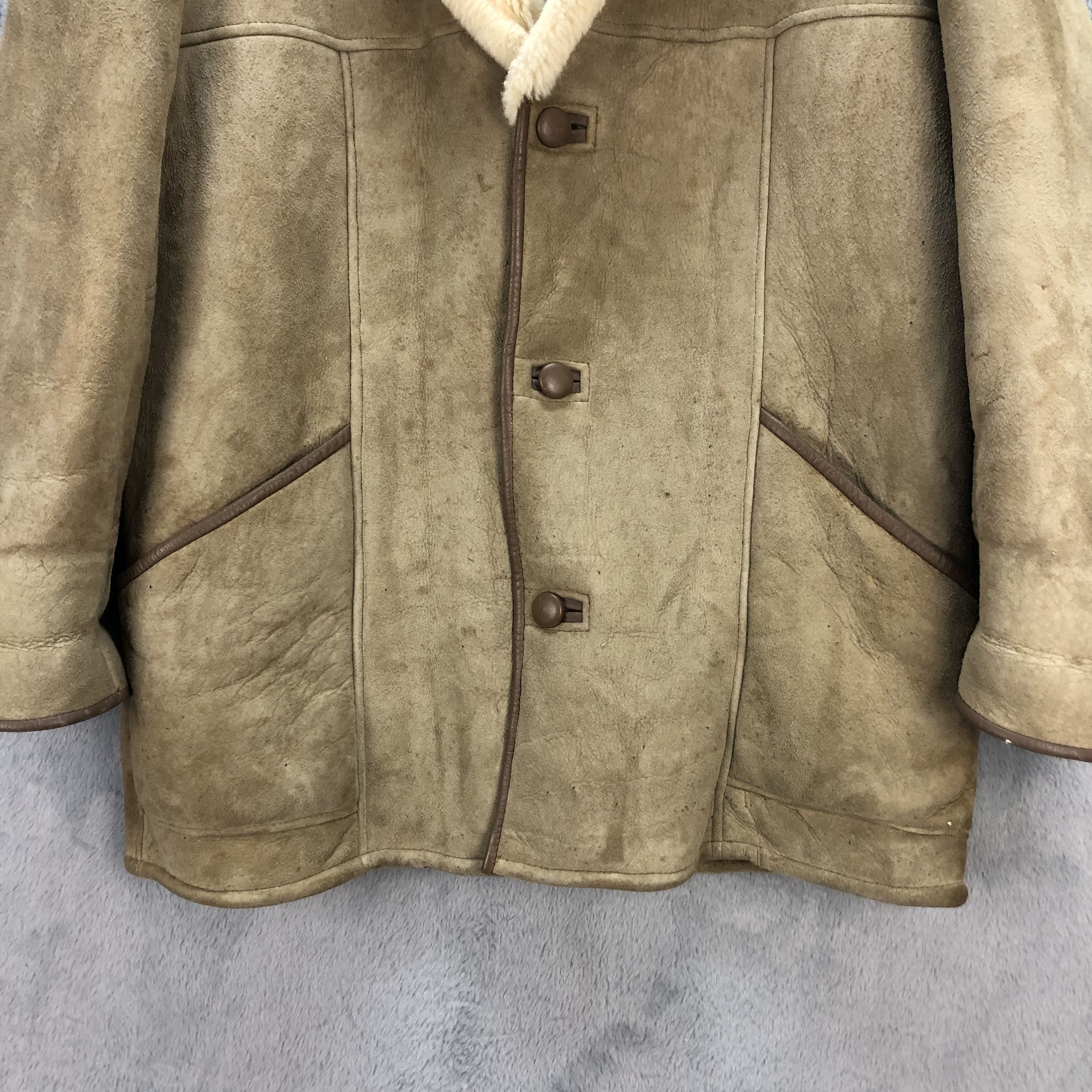 Canterbury of New Zealand CANTERBURY WOOL-N-SUEDE SHEARLING LEATHER JACKET #6725-83 Size US M / EU 48-50 / 2 - 3 Thumbnail