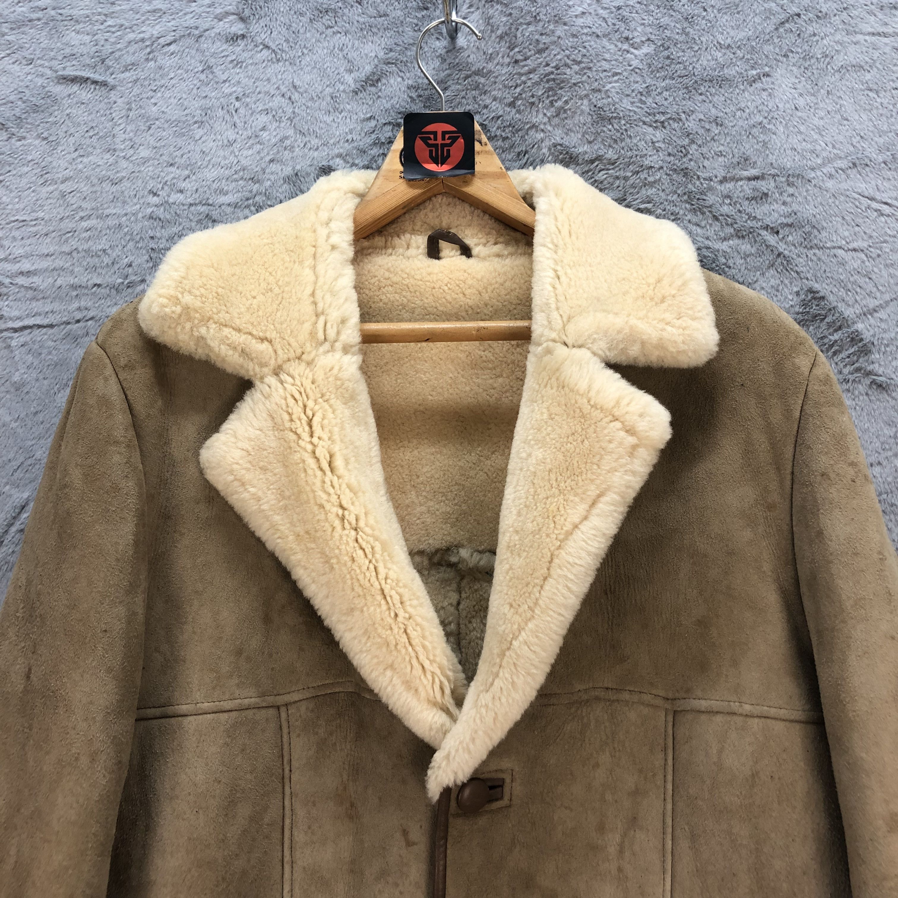 Canterbury of New Zealand CANTERBURY WOOL-N-SUEDE SHEARLING LEATHER JACKET #6725-83 Size US M / EU 48-50 / 2 - 2 Thumbnail