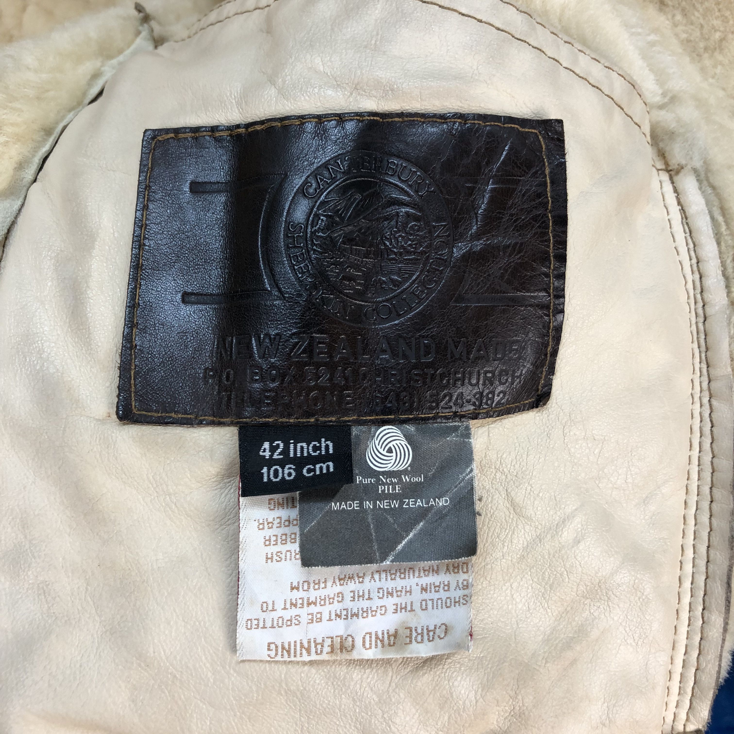 Canterbury of New Zealand CANTERBURY WOOL-N-SUEDE SHEARLING LEATHER JACKET #6725-83 Size US M / EU 48-50 / 2 - 7 Thumbnail