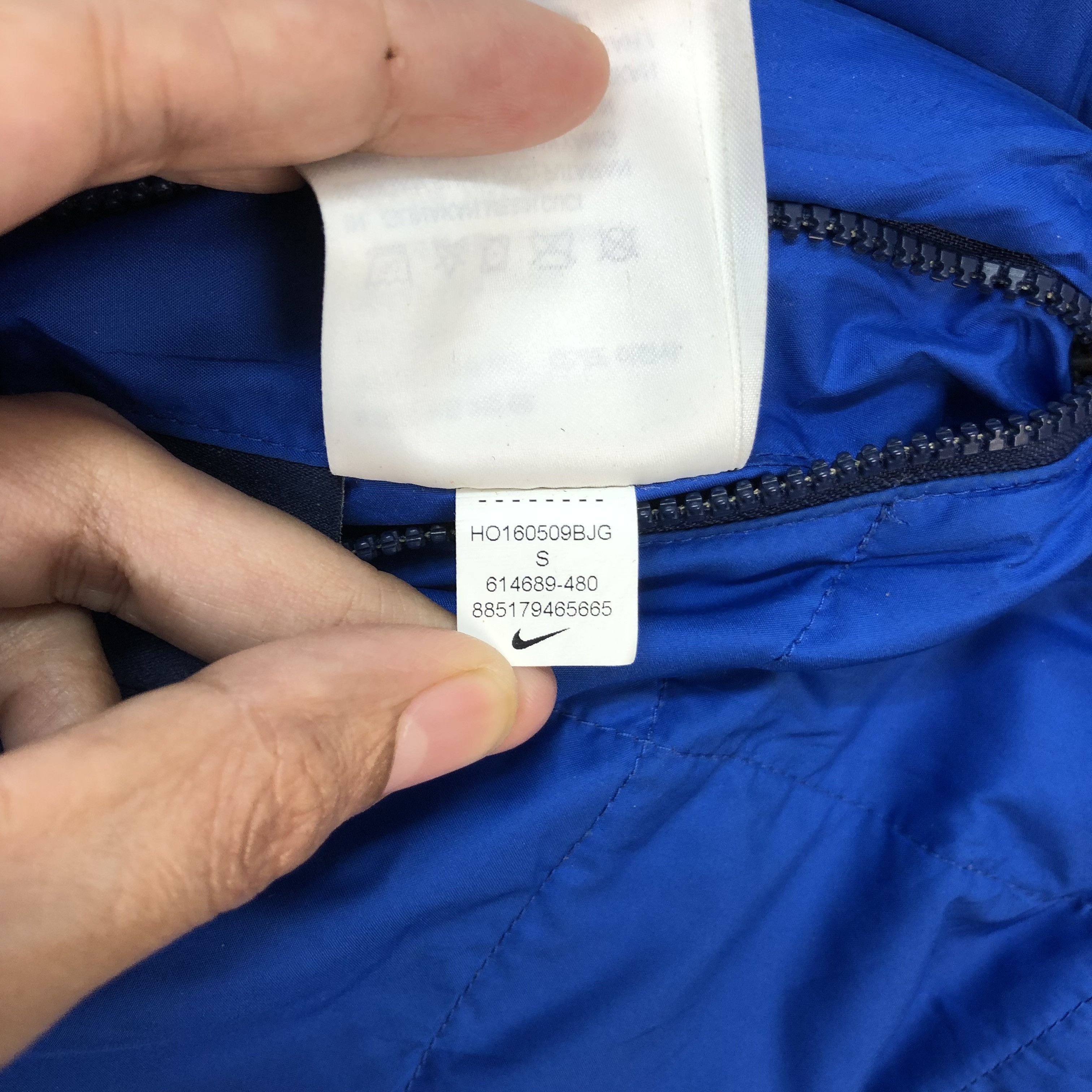 Nike NIKE REVERSIBLE BLUE PUFFER JACKET / DOWN JACKET #5550-197 Size US S / EU 44-46 / 1 - 15 Thumbnail