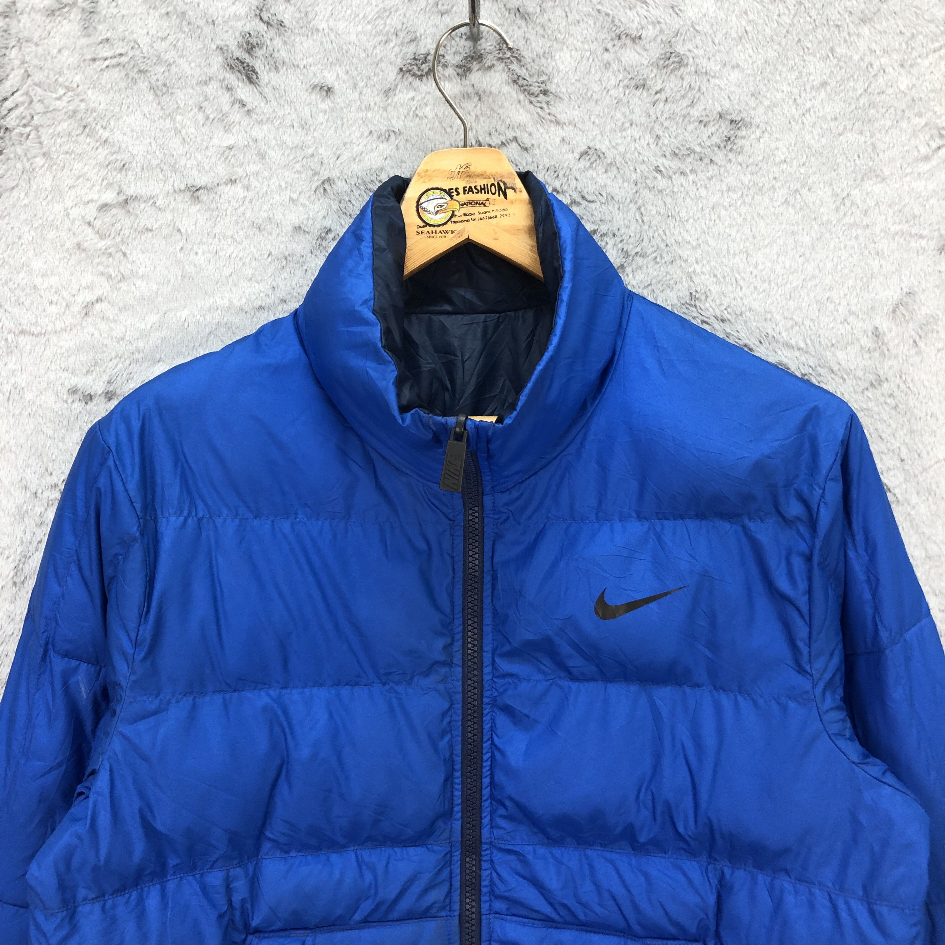Nike NIKE REVERSIBLE BLUE PUFFER JACKET / DOWN JACKET #5550-197 Size US S / EU 44-46 / 1 - 2 Thumbnail