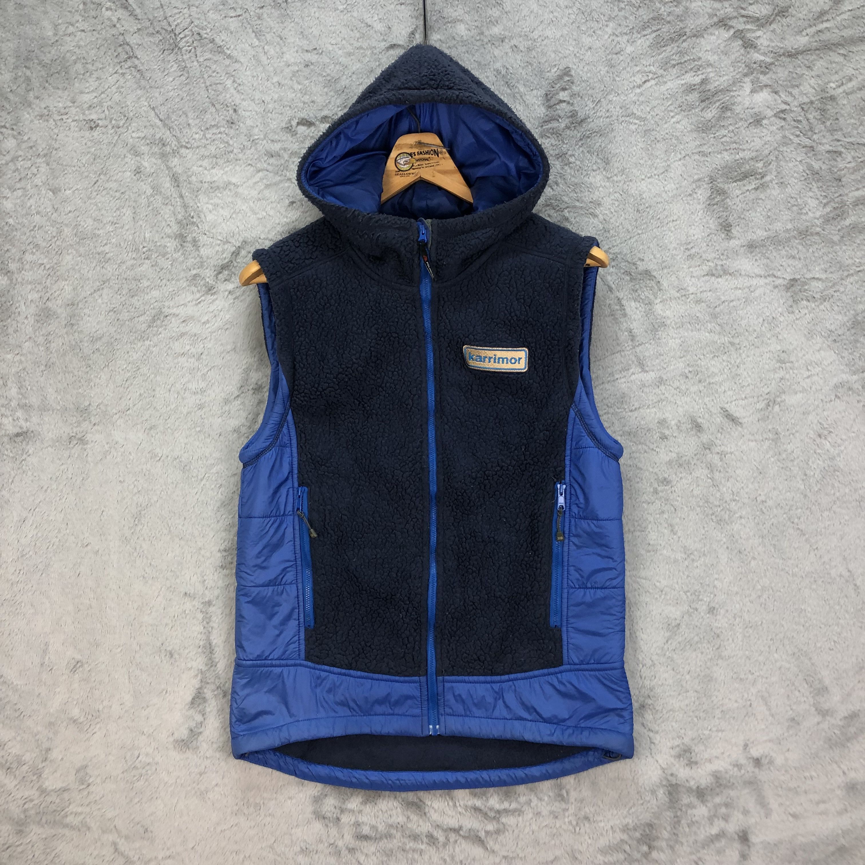 image of Outdoor Life x Polartec Karrimor Polartec Fleece Vest 5103-32 in Blue, Men's (Size Small)