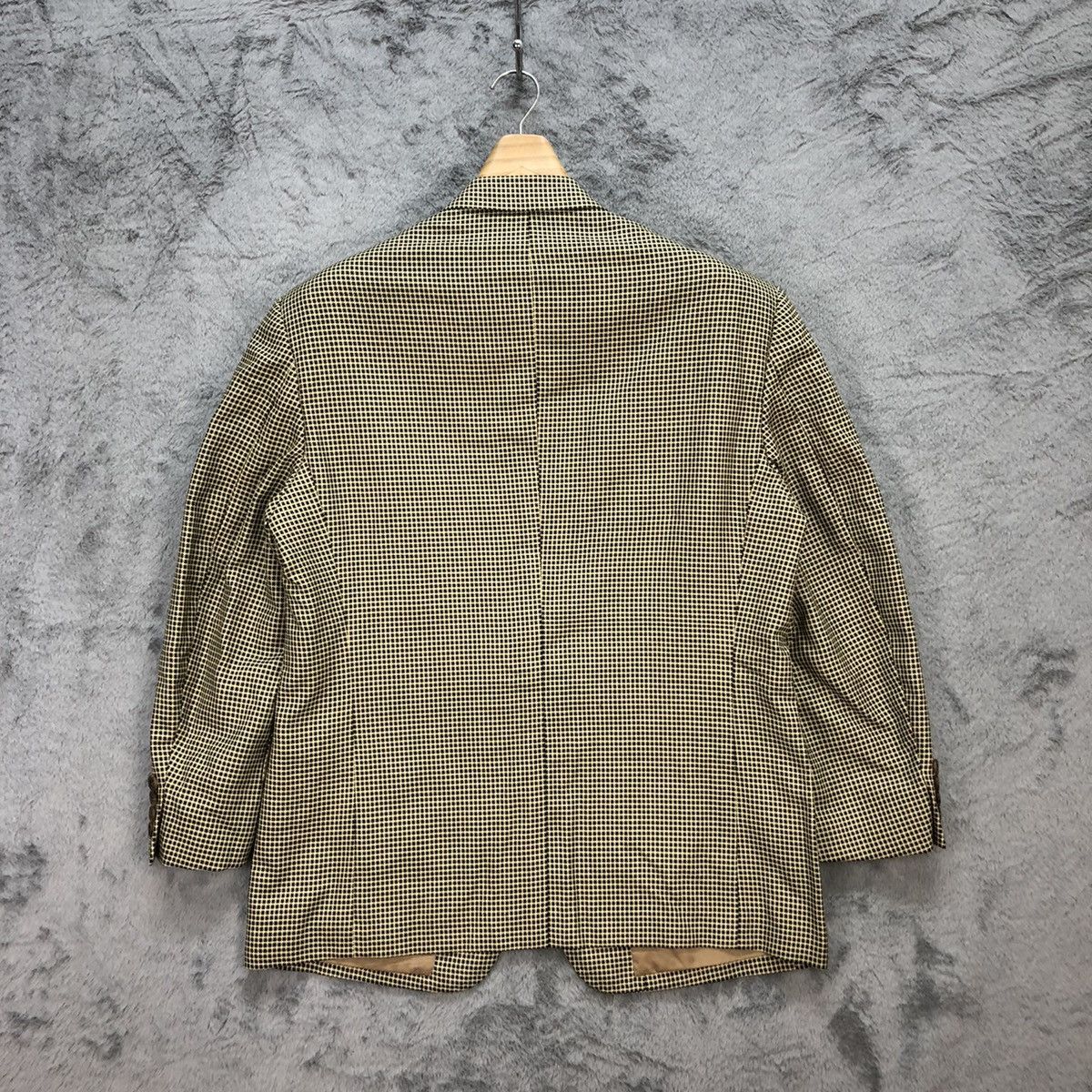 Christian Dior Monsieur CHRISTIAN DIOR MONSIEUR GOLDEN CHECK SUIT JACKET #5540-196 Size 42R - 11 Thumbnail