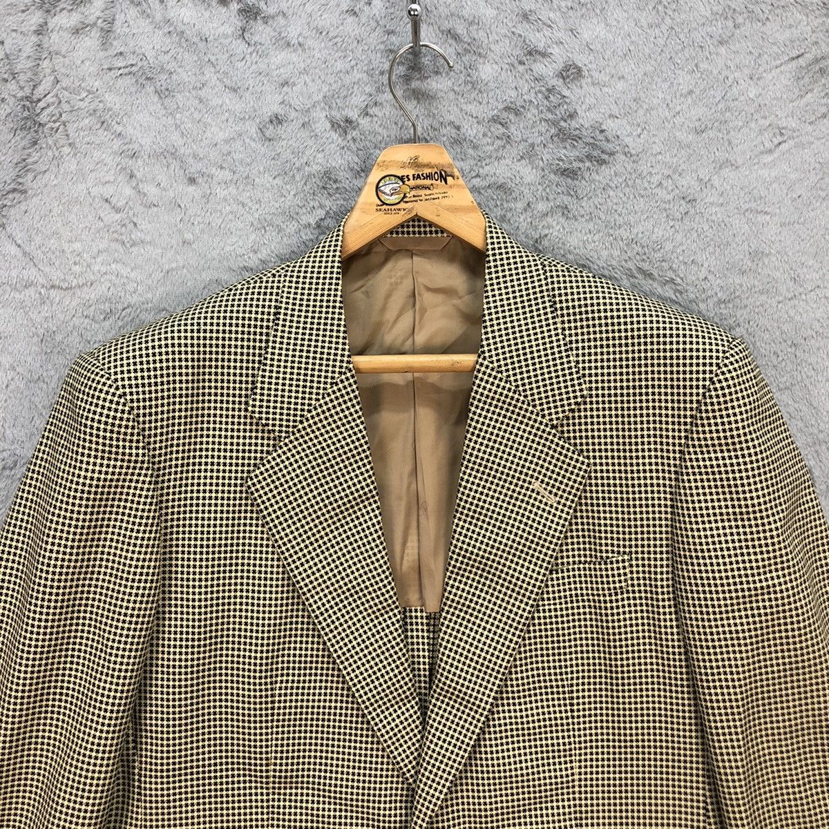 Christian Dior Monsieur CHRISTIAN DIOR MONSIEUR GOLDEN CHECK SUIT JACKET #5540-196 Size 42R - 2 Thumbnail