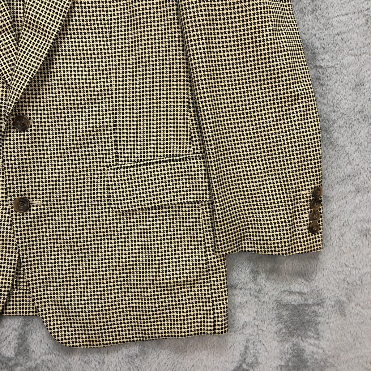 Christian Dior Monsieur CHRISTIAN DIOR MONSIEUR GOLDEN CHECK SUIT JACKET #5540-196 Size 42R - 5 Thumbnail