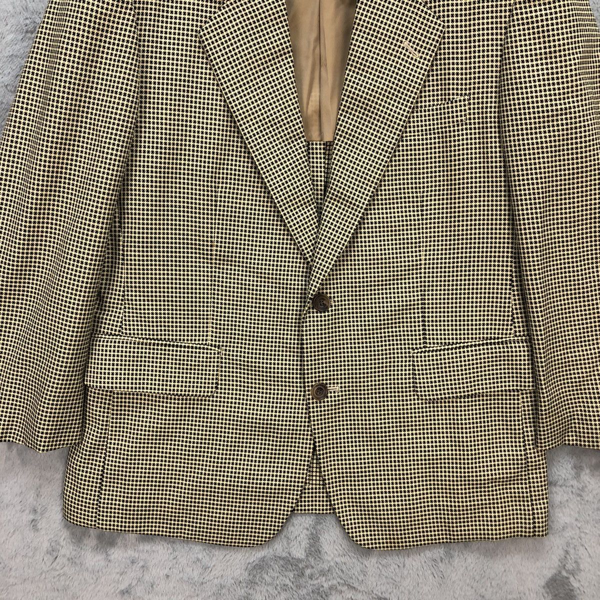 Christian Dior Monsieur CHRISTIAN DIOR MONSIEUR GOLDEN CHECK SUIT JACKET #5540-196 Size 42R - 3 Thumbnail